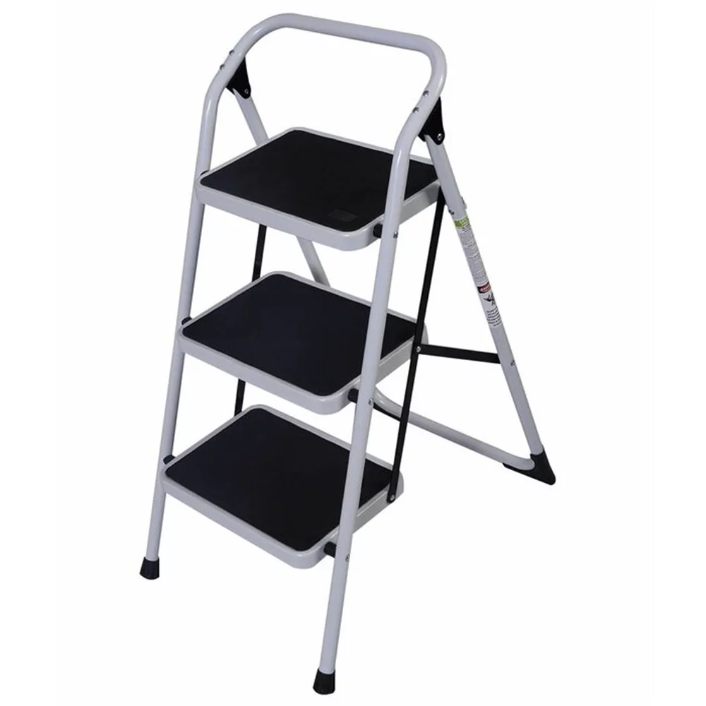 Ktaxon 3-Step Ladder, Lightweight Step Stool, 330 lb. Load Capacity, Iron