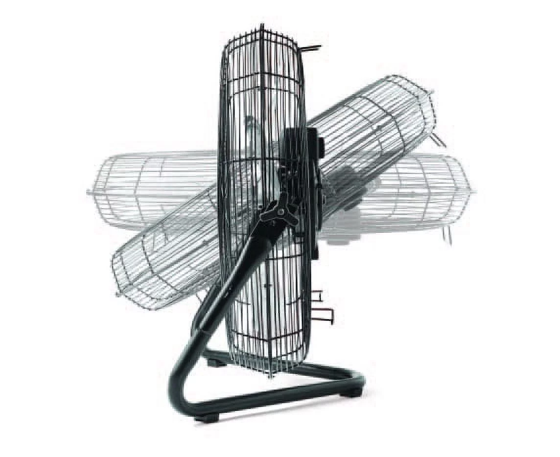 Mainstays 20 inch New 3-Speed High Velocity Steel Floor Fan, Black