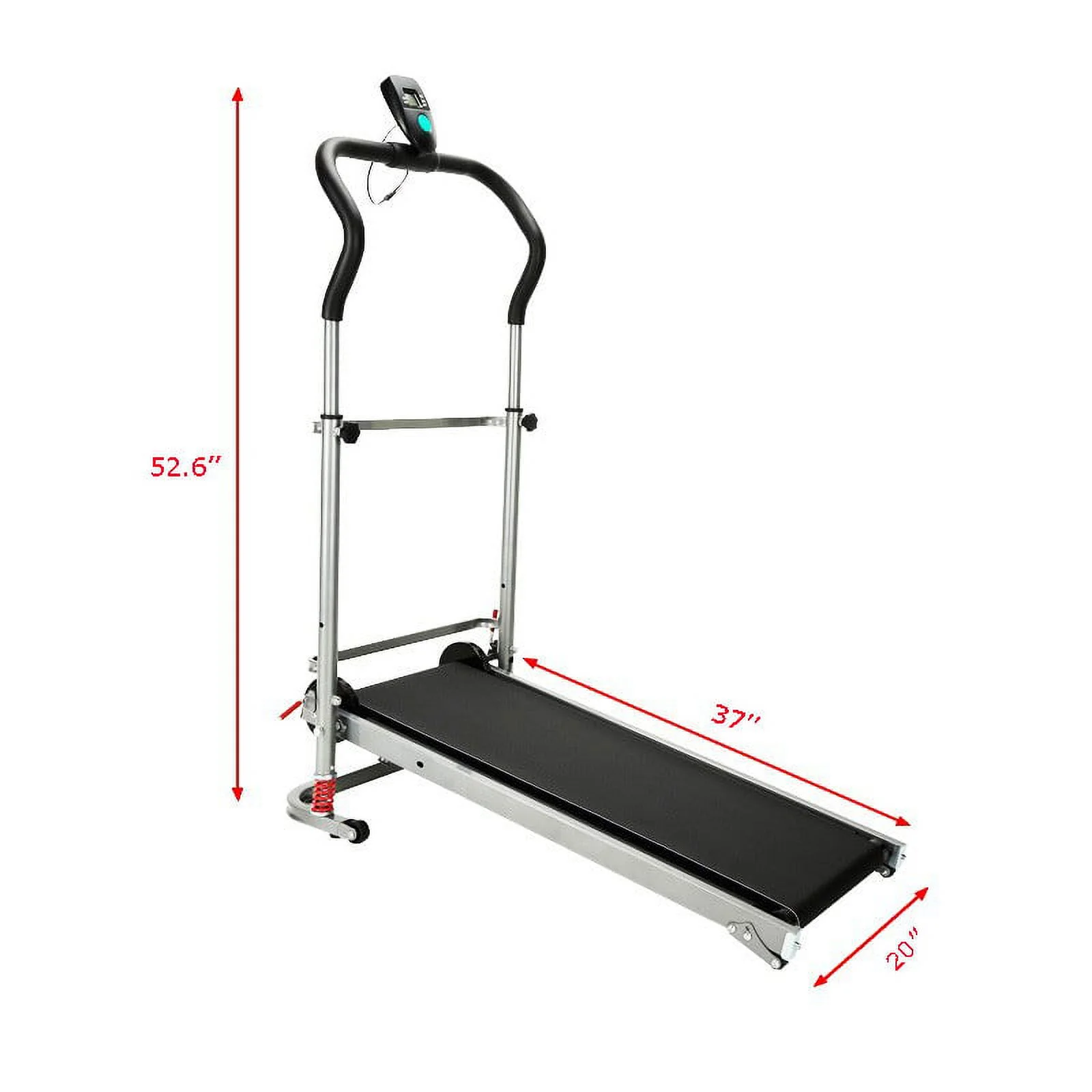 INTBUYING Walking Running Exercise Machine Foldable Non-electric Treadmill Gym Fitness for Home Exercise