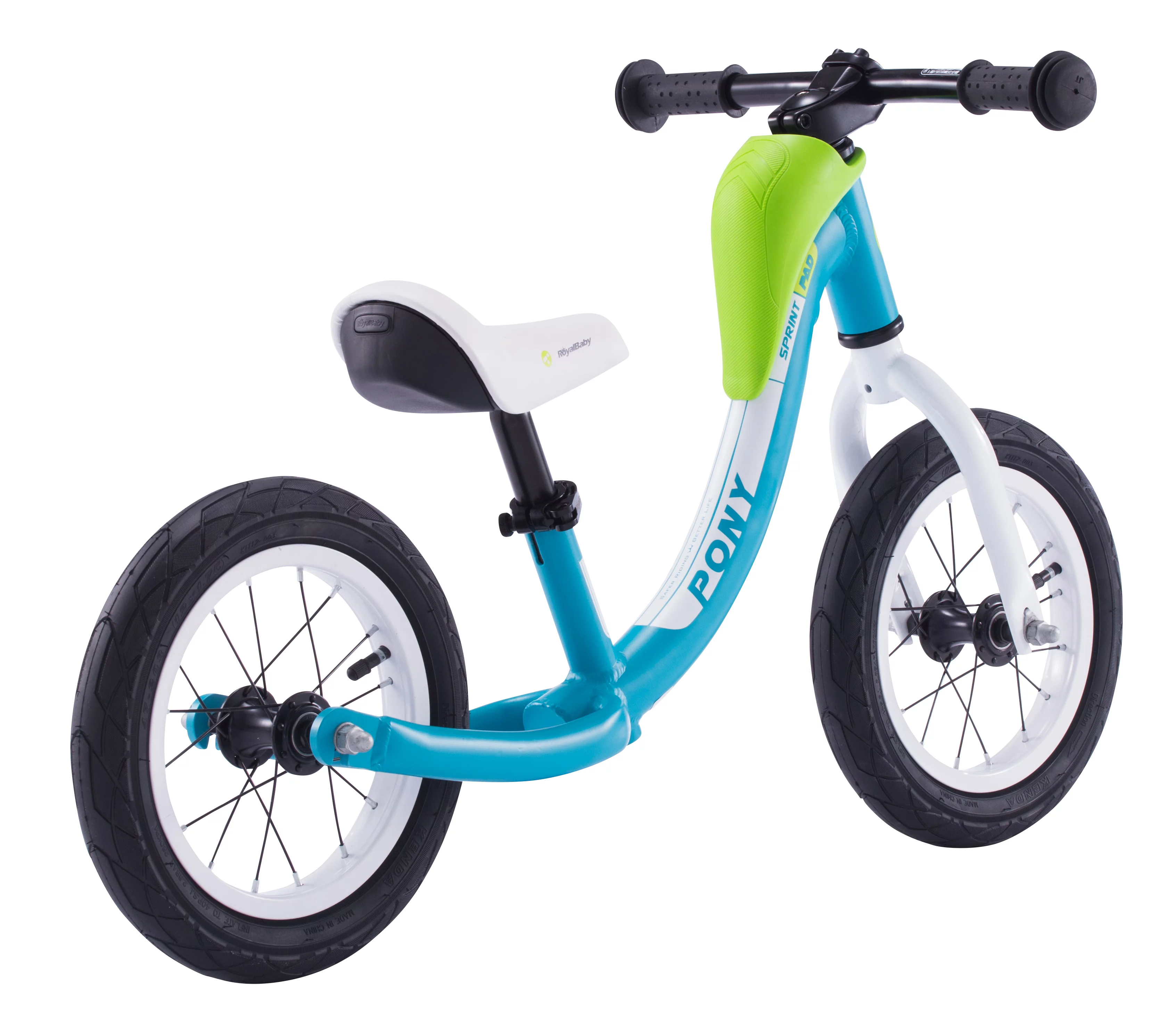 Royalbaby Pony Sport Alloy 12 inch Balance Bike with Carrying Strap, Blue