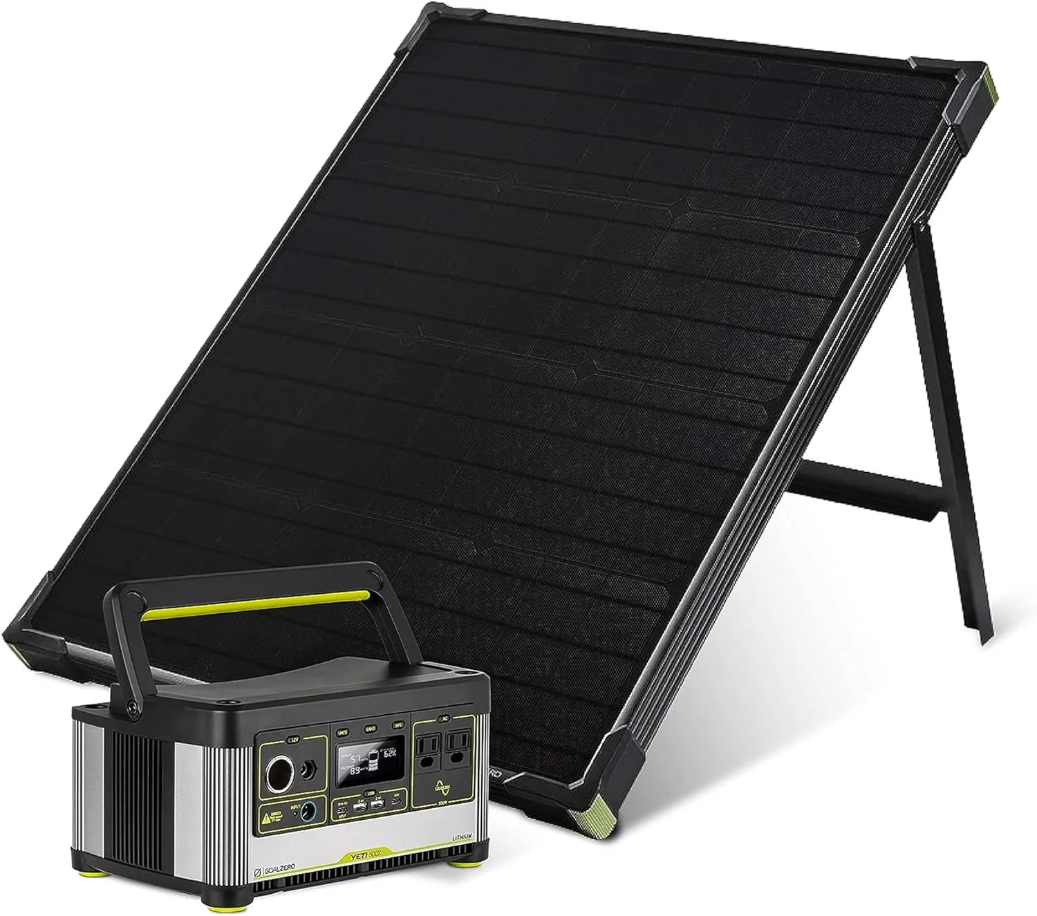 Goal Zero Yeti 500X Portable Power Station with Boulder 50 Solar Panel, Complete Solar Generator