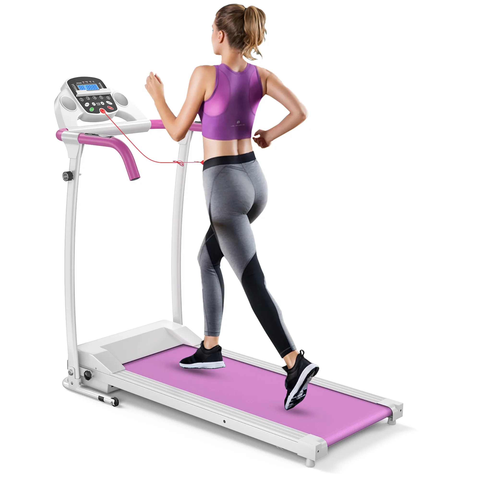 Costway 800W Folding Treadmill Electric /Support Motorized Power Running Fitness Machine