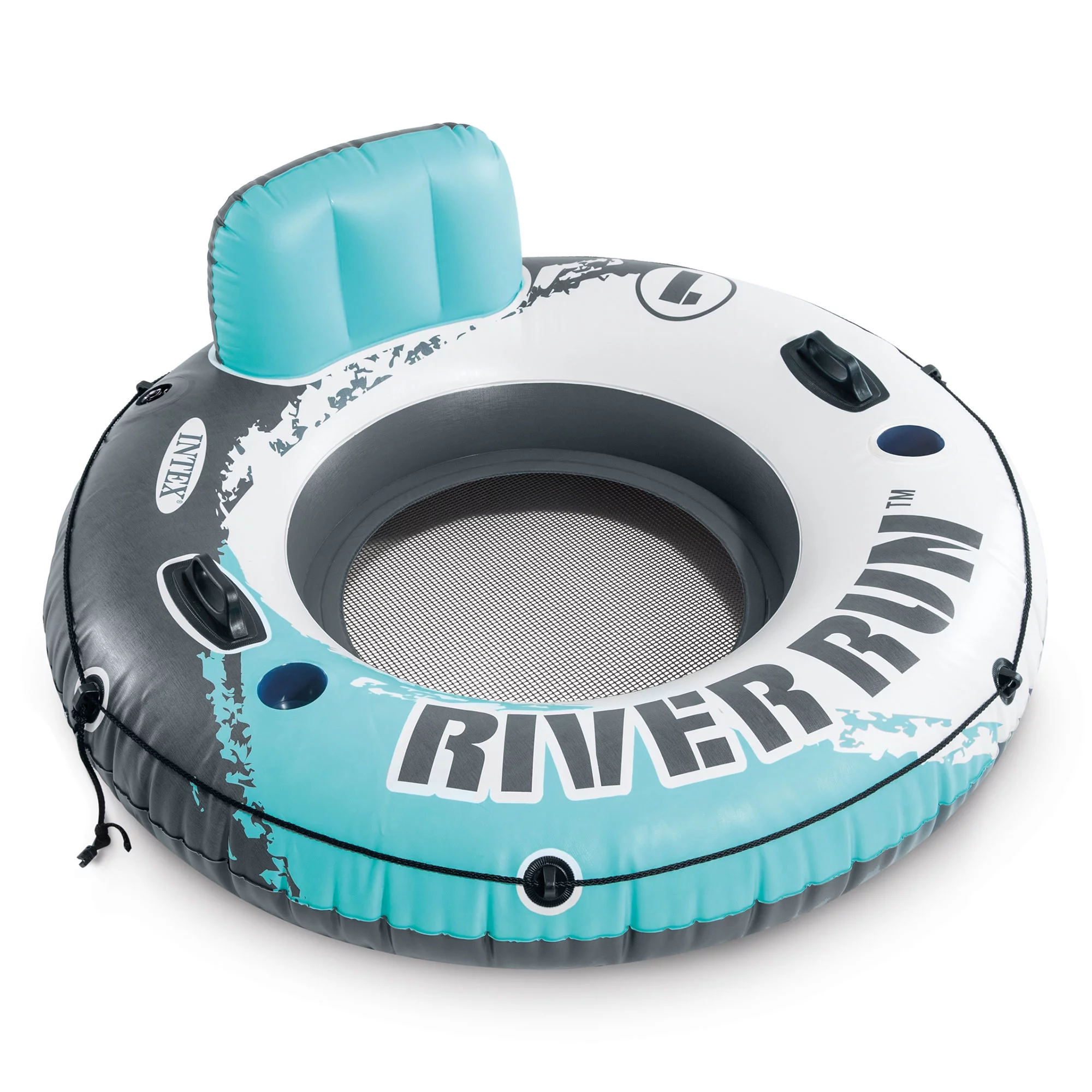 Intex River Run 1 53″ Inflatable Floating Tube Lake Pool Ocean Raft (5 Pack)