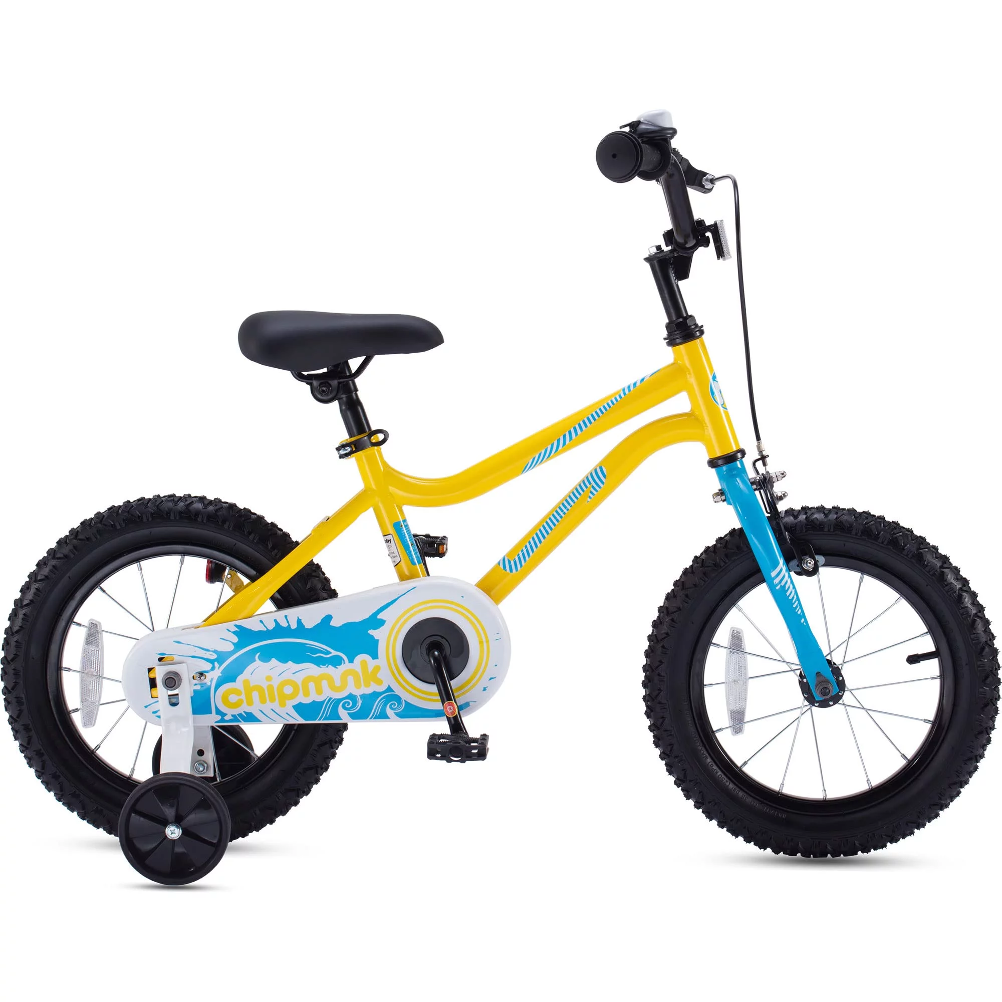 RoyalBaby Chipmunk Kids Bike Boys Girls 14 Inch Bicycle with Training Wheels Blue