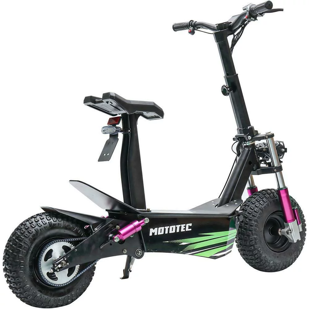 MotoTec Mars 60v 2500w Lithium Electric Scooter – Black – No California Sales