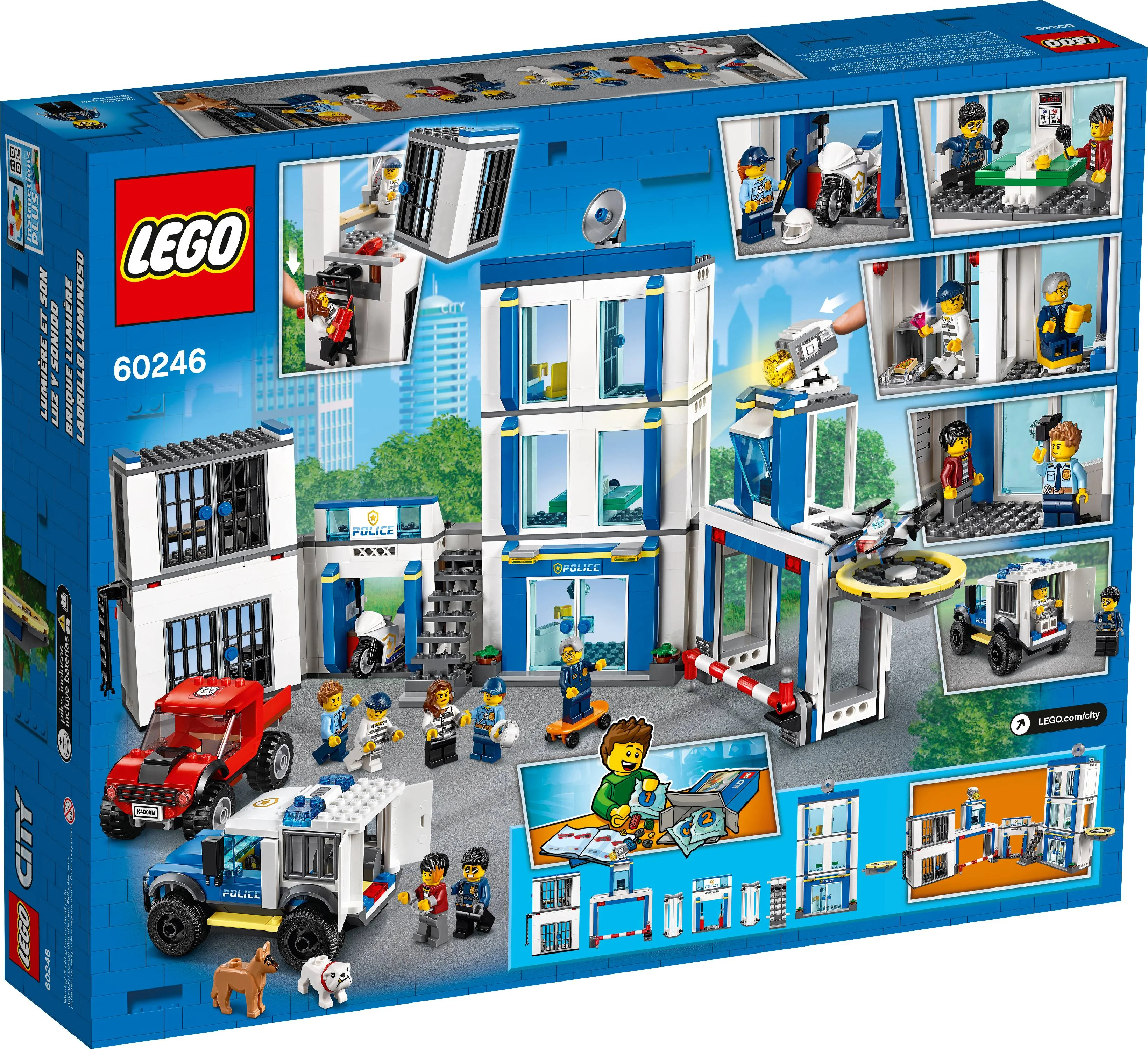 LEGO City Police Station 60246 Building Set for Kids (743 Pieces)