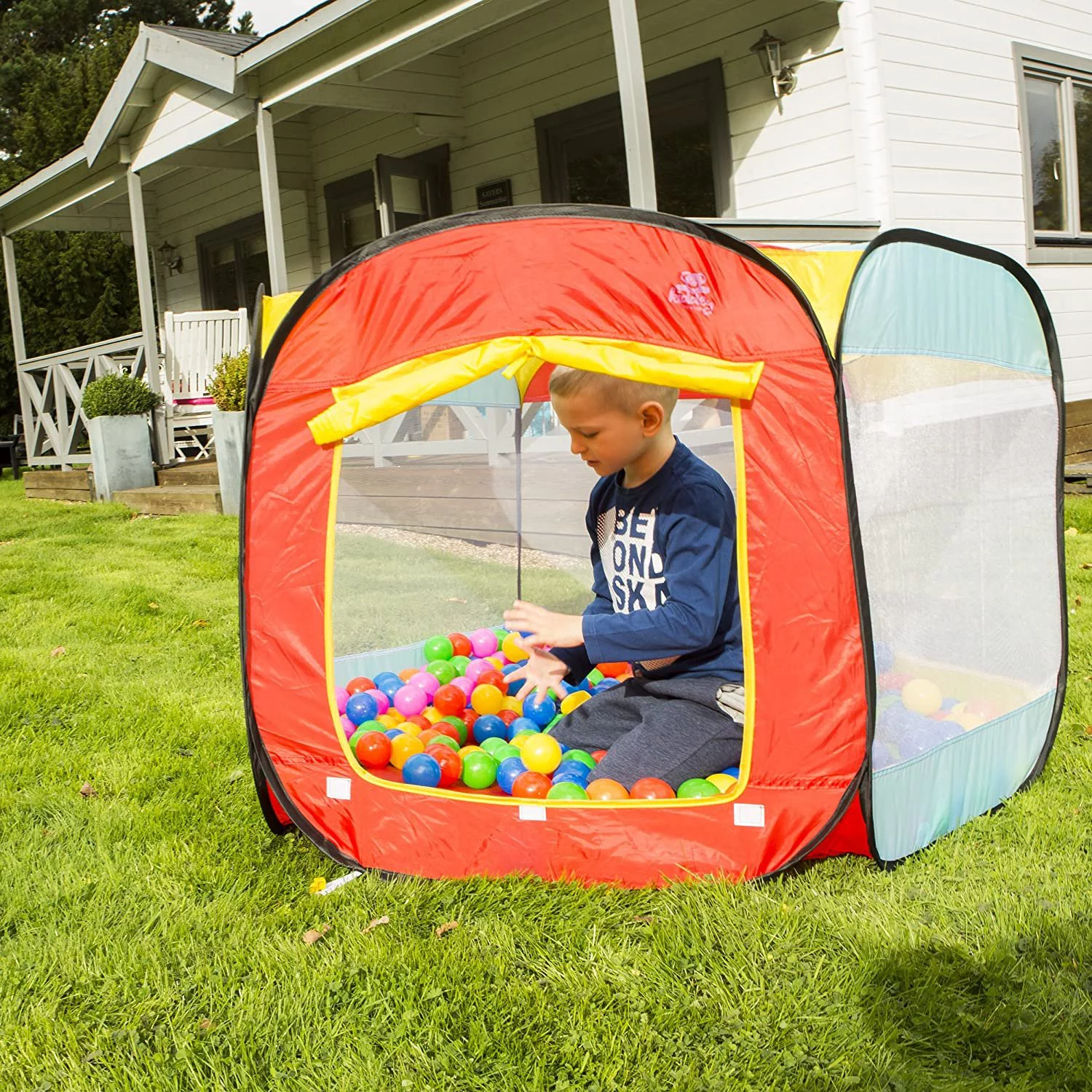 Kiddey Ball Pit Play Tent for Kids  for Toddlers, and Babies | Fill Playhouse with Plastic Balls  (100 Balls Included)