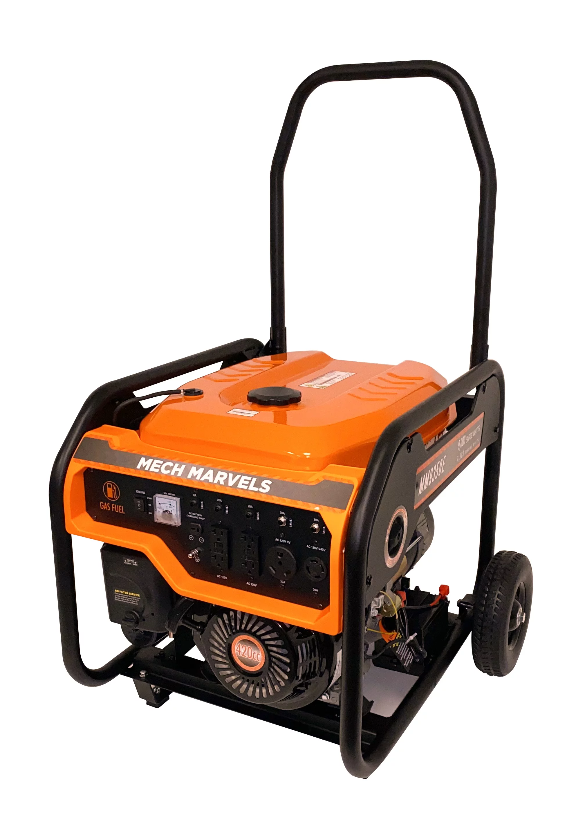 Mech Marvels 9000 Watt Portable Power Generator, Electric Start, CARB Compliant, MM9350E