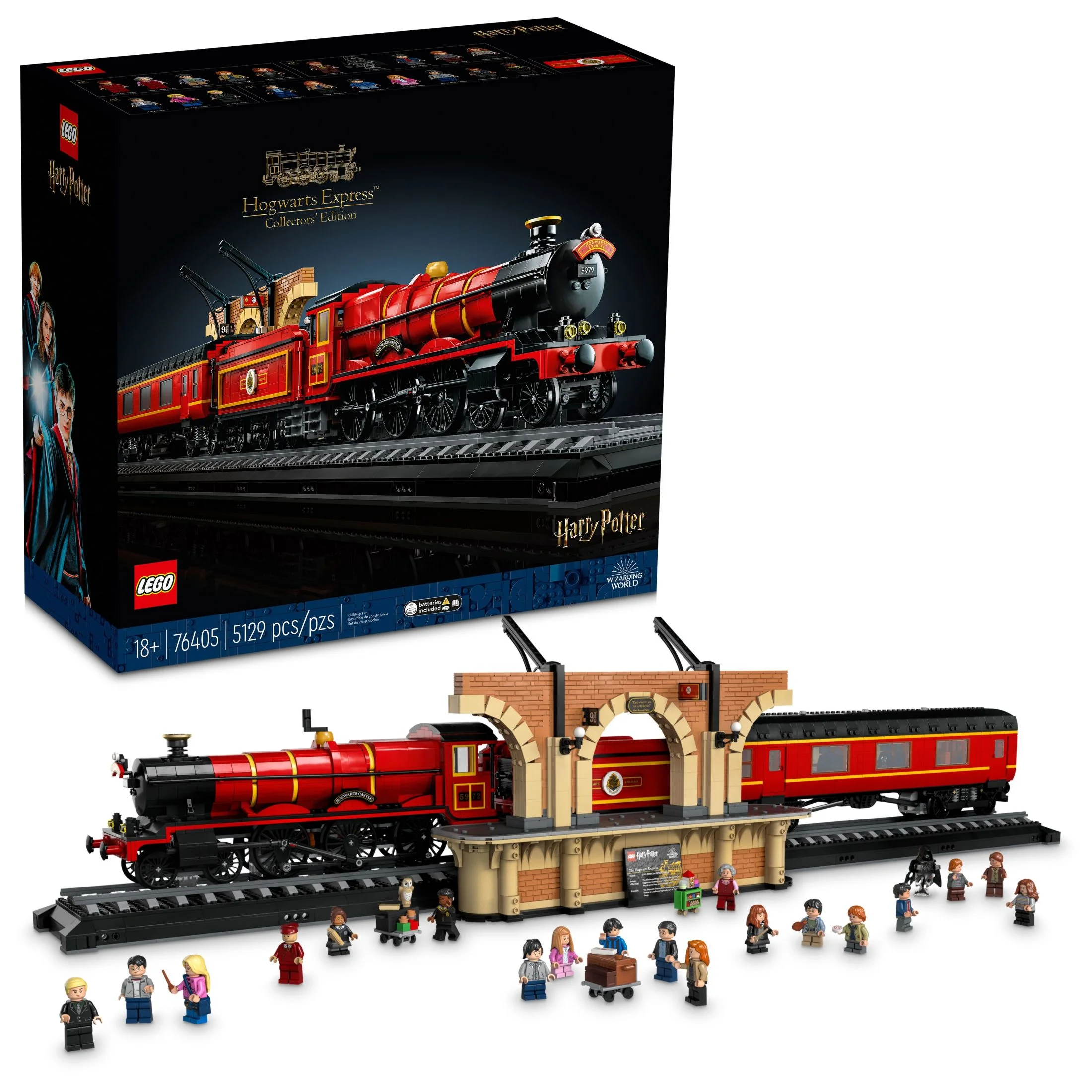 LEGO Harry Potter Hogwarts Express ?C Collectors’ Edition 76405, Iconic Replica Model Steam Train from the Films, Collectible Memorabilia Set for Adults