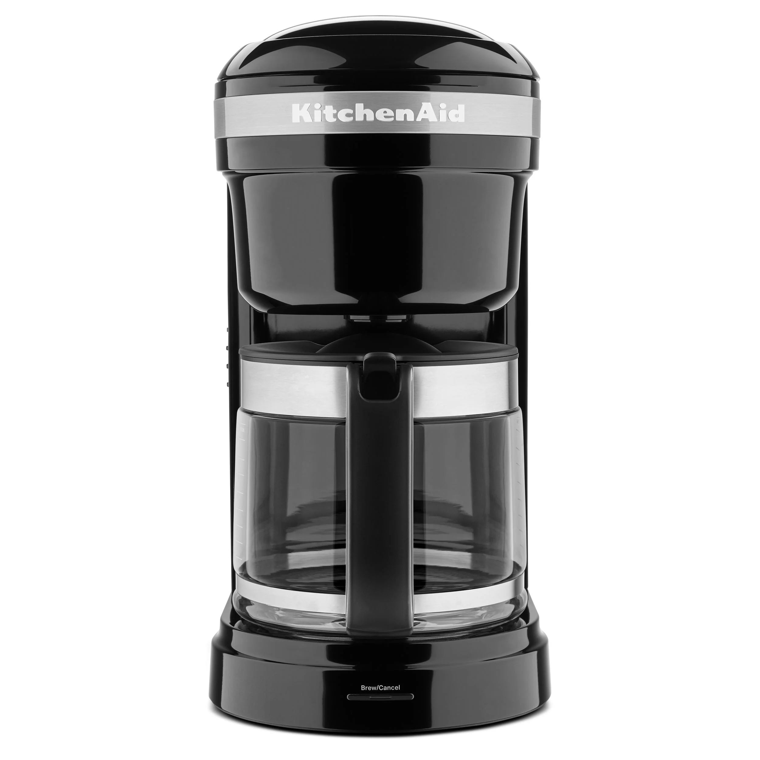 KitchenAid 12 Cup Drip Coffee Maker with Spiral Showerhead, Onyx Black, KCM1208