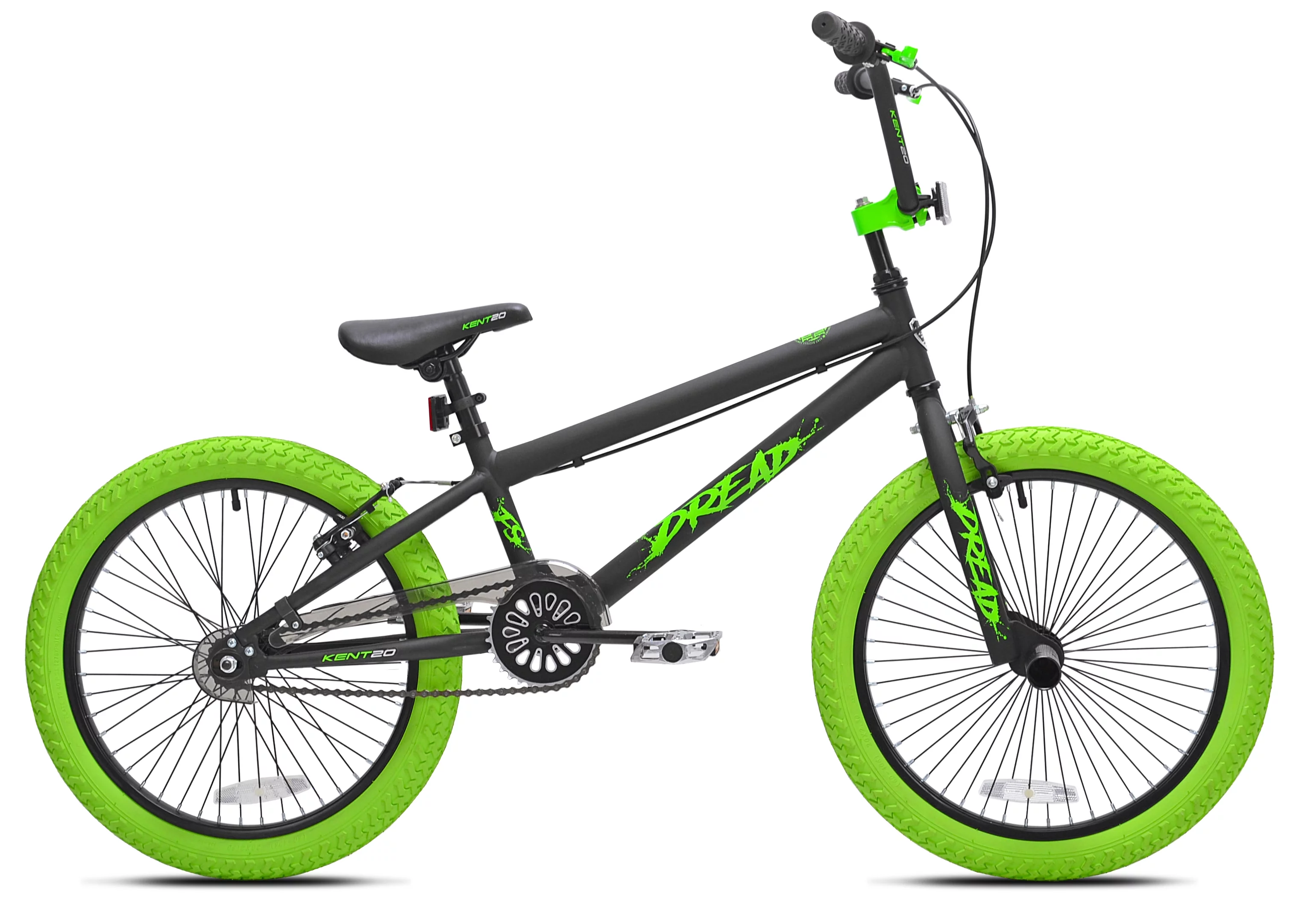 Kent 20 In. Dread BMX Boys Bike, Green and Black