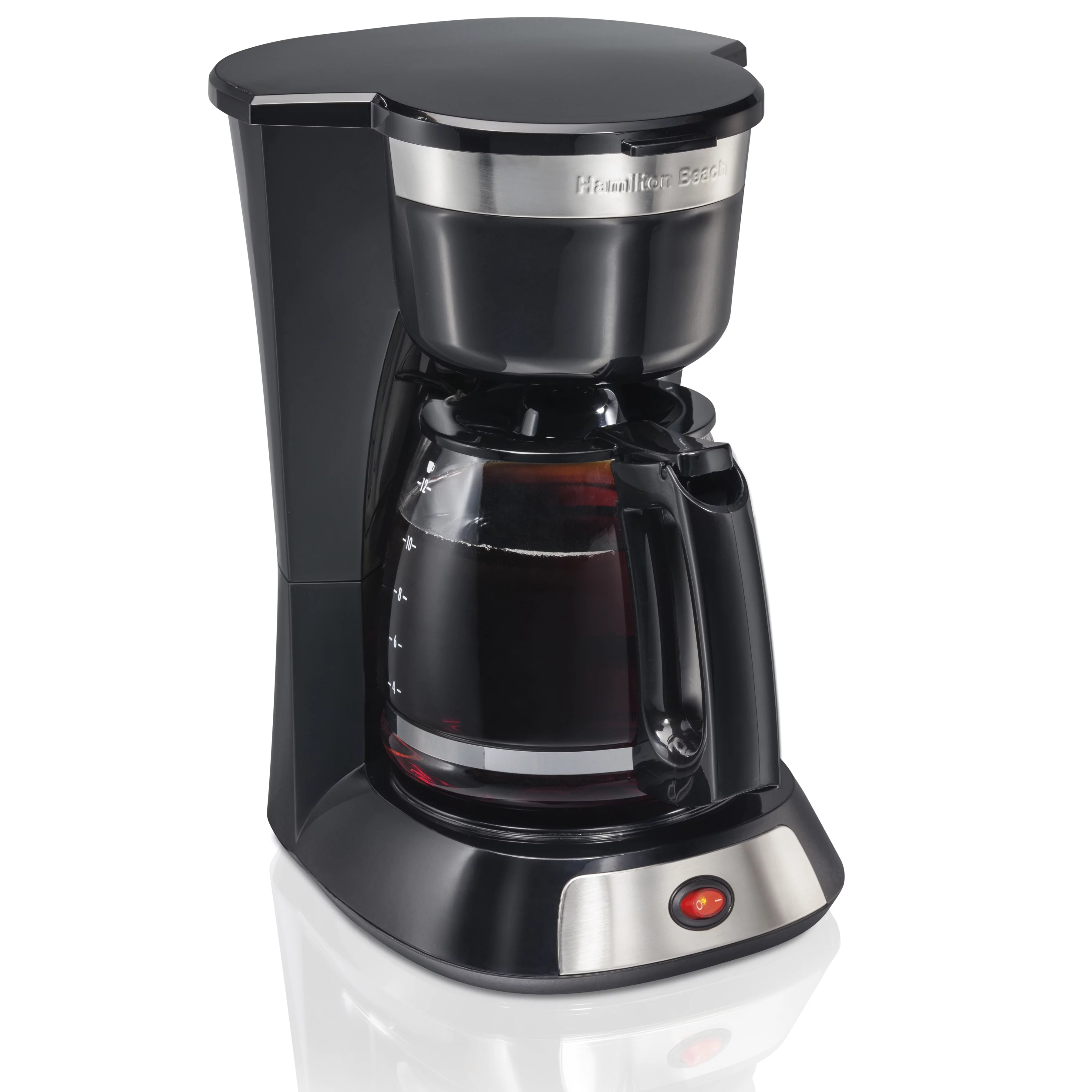 Hamilton Beach 12 Cup Coffee Maker, 96 fl oz, Stainless Steel Accents, 49631