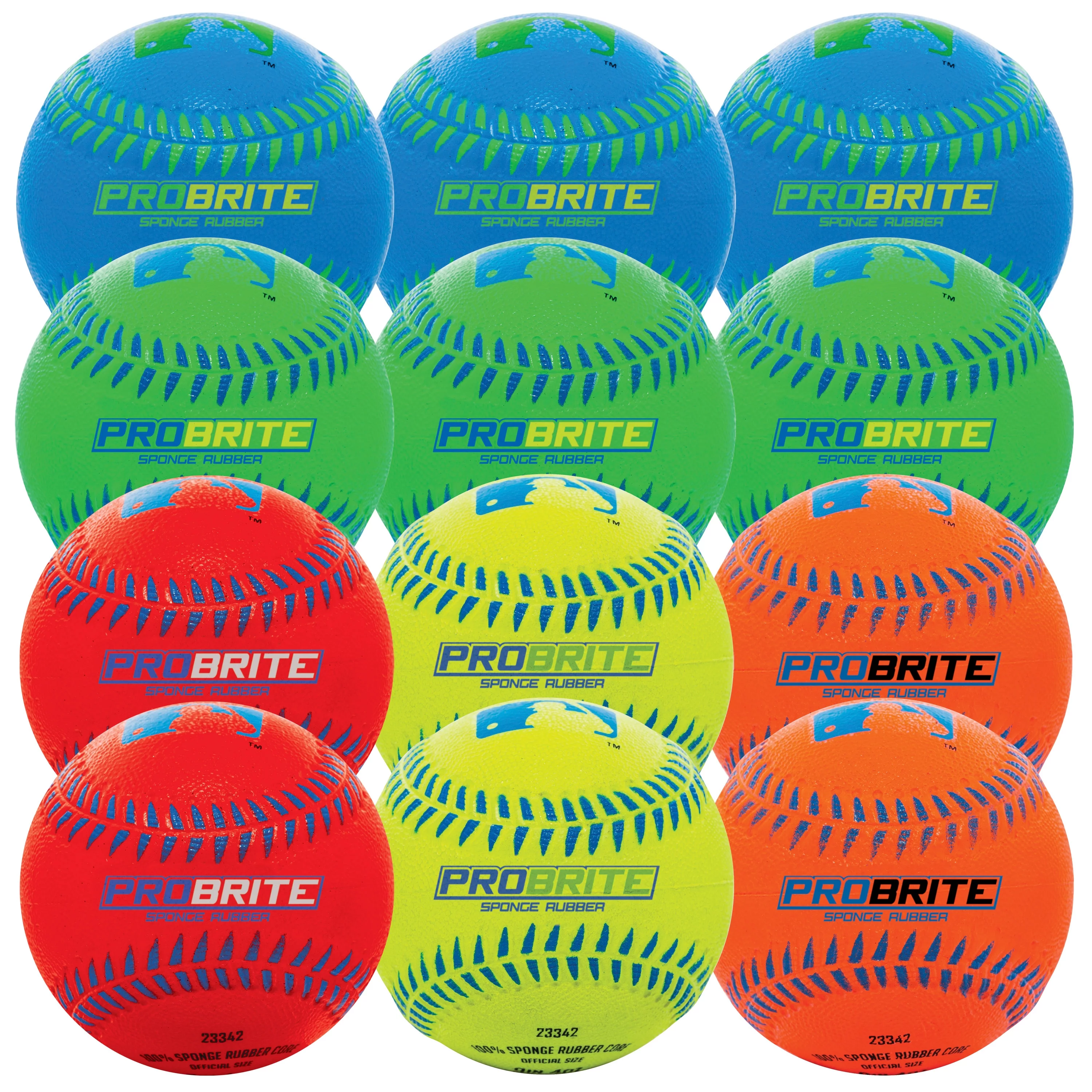 Franklin Sports Soft Rubber Baseballs – Kids Practice Balls + Teeballs – 12 Pack