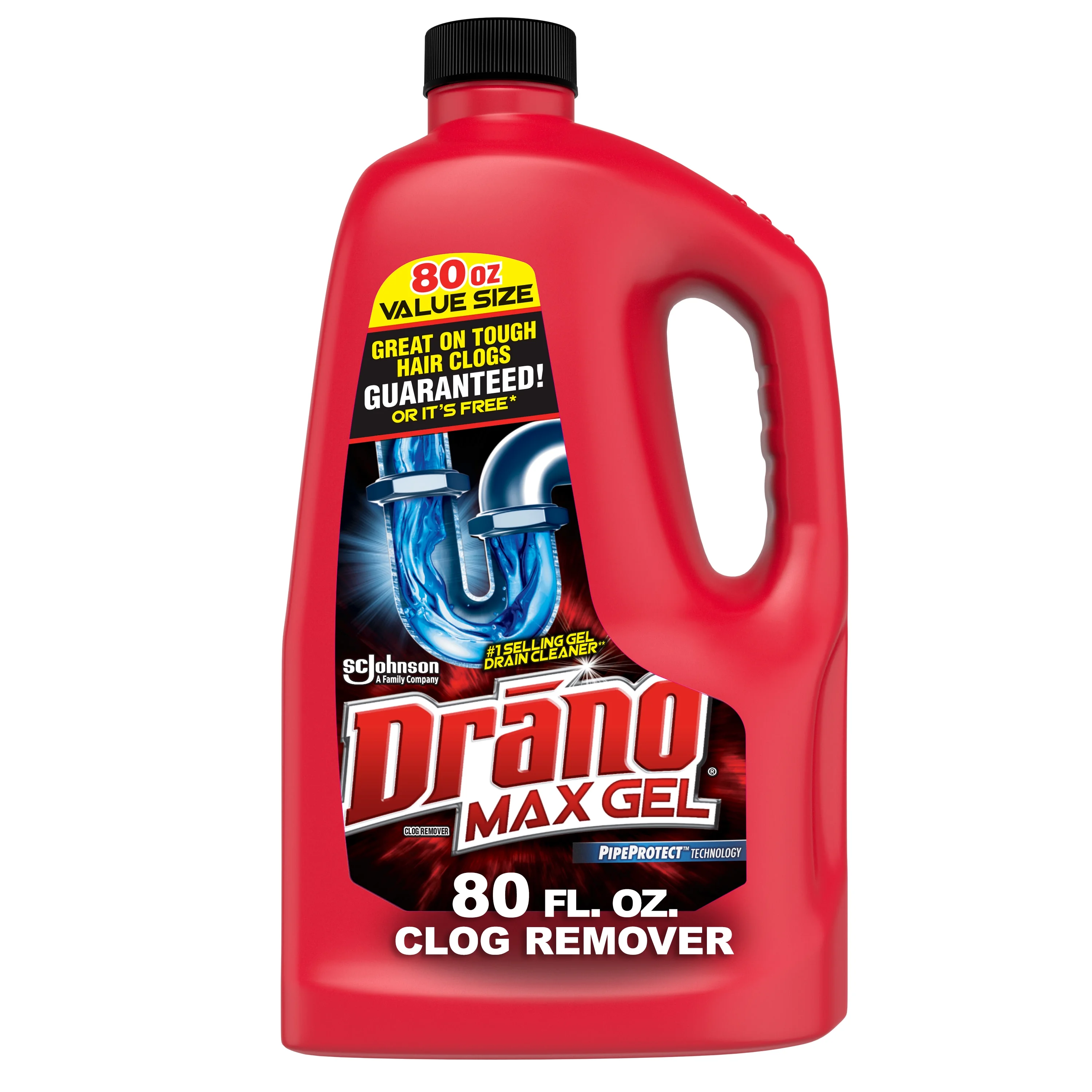 Drano Max Gel Drain Clog Remover, 80 oz, 1 Count