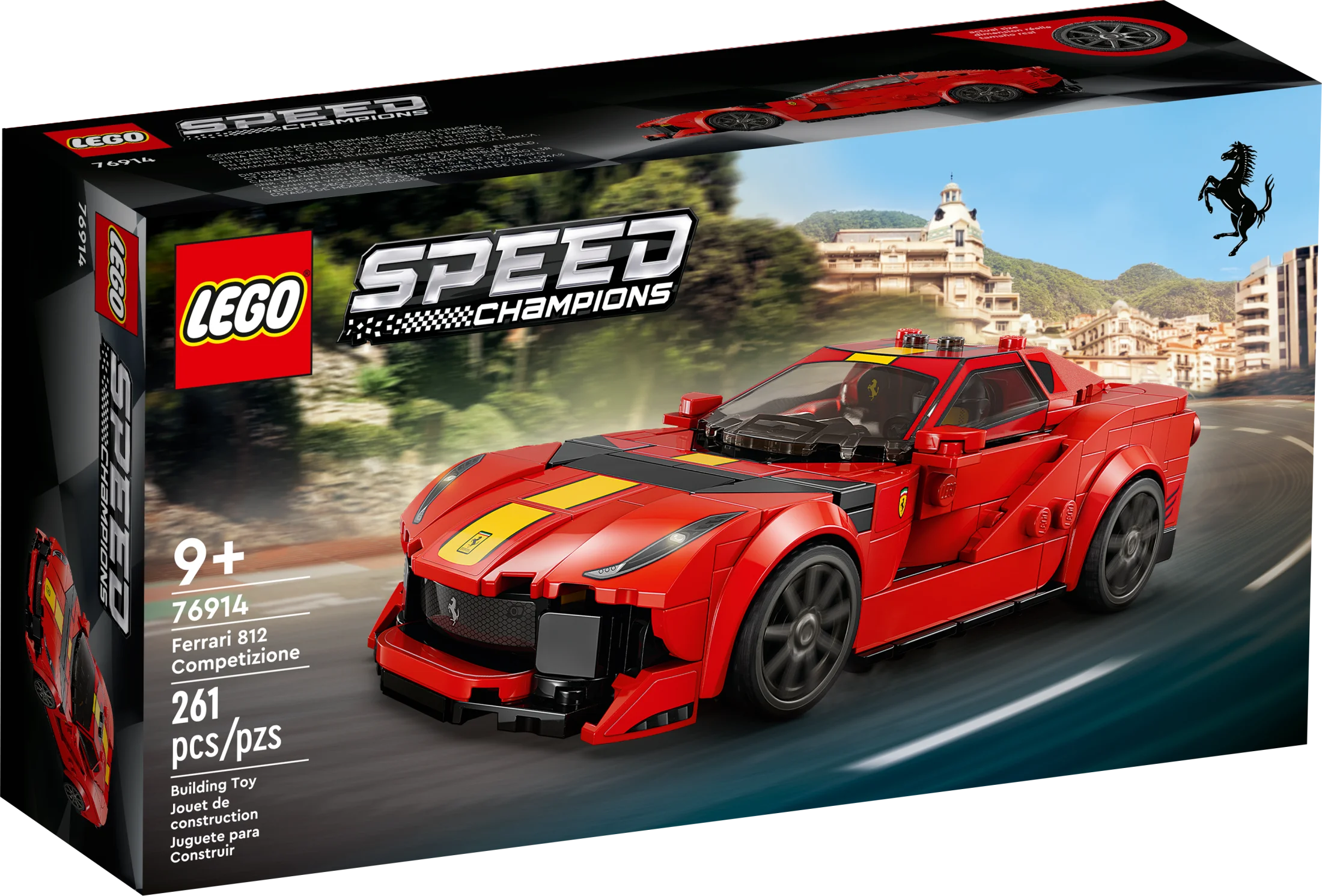 LEGO Speed Champions 1970 Ferrari 512 M 76914 Sports Red Race Car, Ferrari Toy Car Model Building Kit with Racing Driver Minifigure