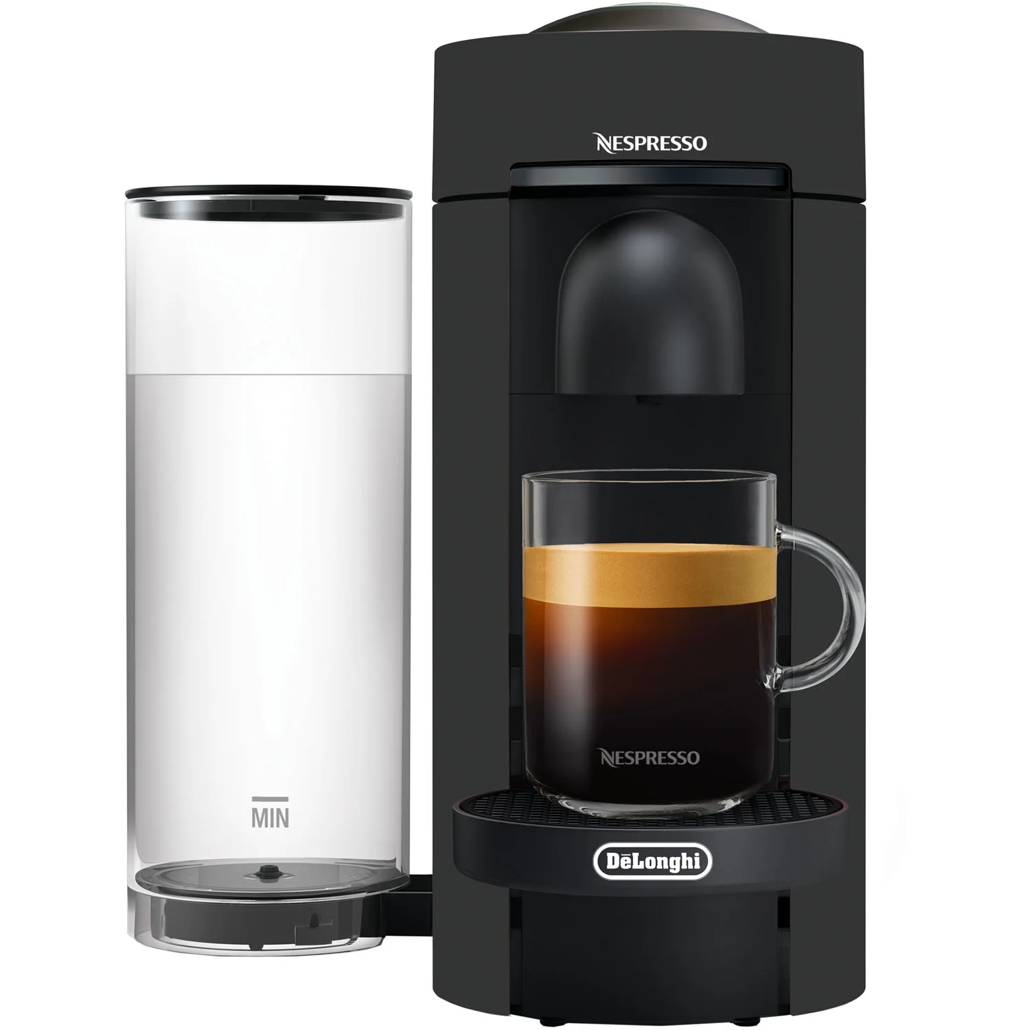 Nespresso Vertuo Plus Coffee and Espresso Machine by De’Longhi with Aeroccino, Limited Edition, Black Matte