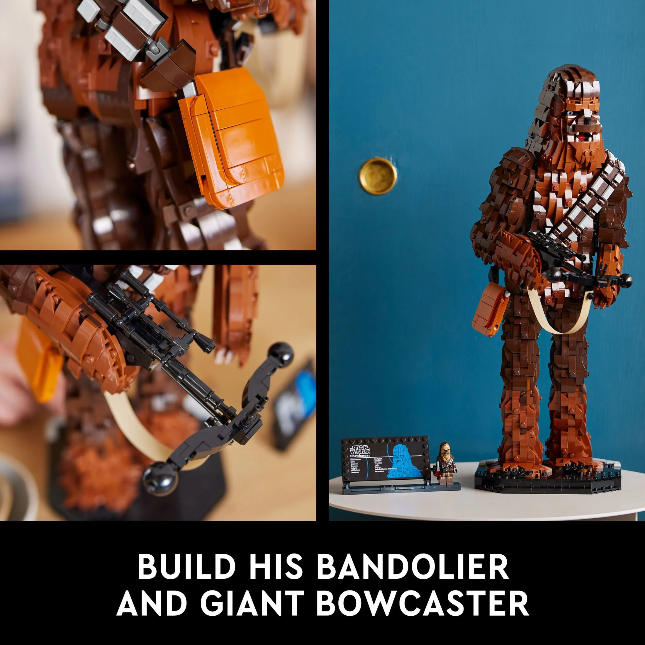 LEGO Star Wars Chewbacca, Buildable May the 4th Collectibles for Adults, Build and Display Chewbacca Collectible, Fun Star Wars Fan Gift for Teens, or any Star Wars Original Trilogy Fan, 75371