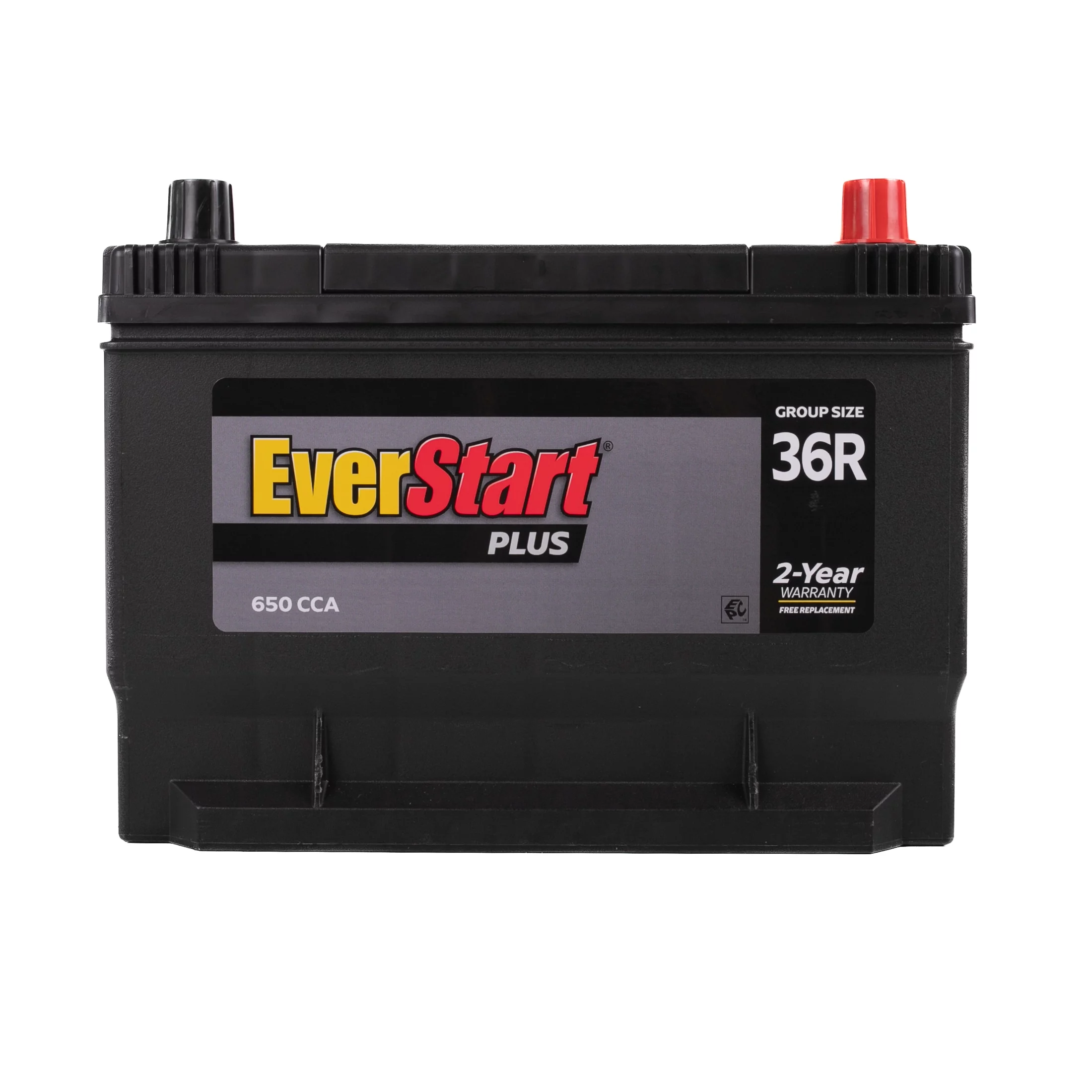 EverStart Plus Lead Acid Automotive Battery, Group Size 36R-3 (12 Volt/650 CCA)