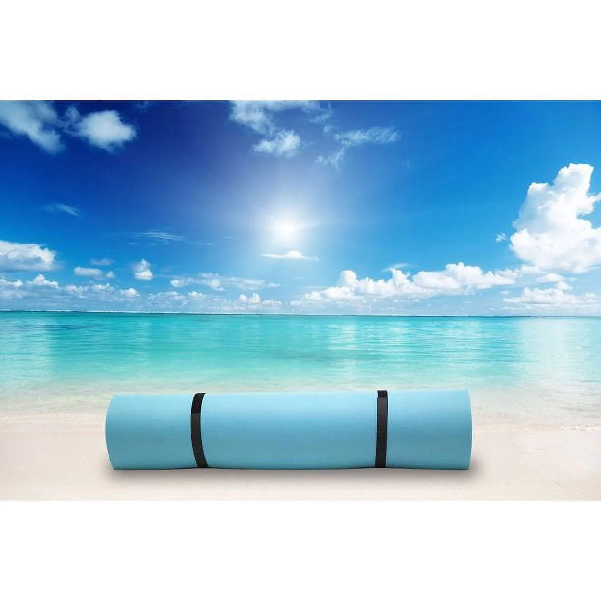 Floating Water Pad 8.5 x 6 Water Sports Floating Mat Float Island Oasis Utility Mats Blue