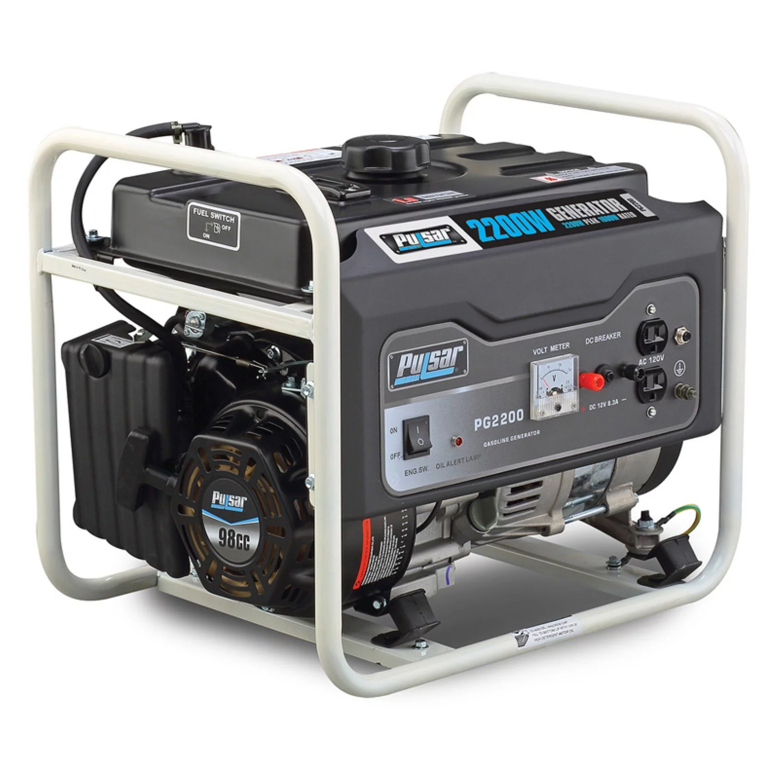 Pulsar 2200-Watt Gas Powered Portable Generator