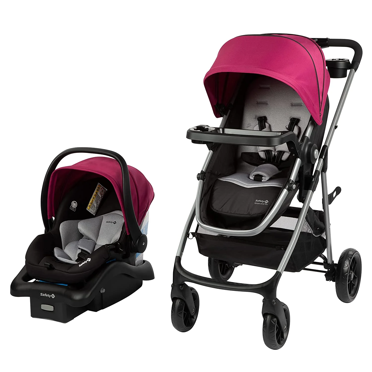 Safety 1 Grow and Go Flex 8-in-1 Travel System, Orchid Bloom