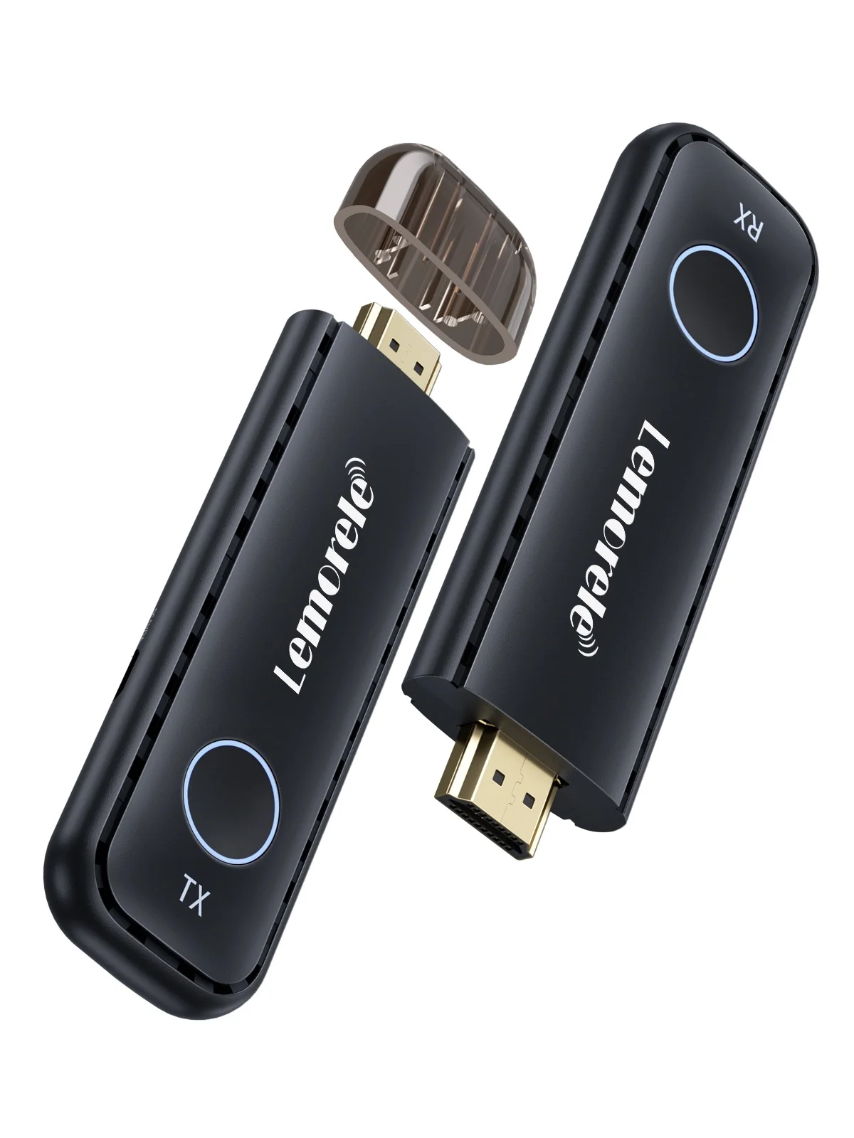 Lemorele Wireless HDMI Transmitter and Receiver Dongle Wireless HDMI Extender Kit for Streaming Video&Audio