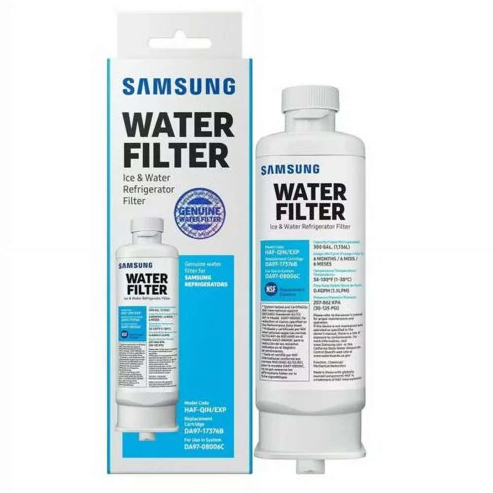 2Pack Fit for Samsung DA97-17376B HAF-QIN/EXP Refrigerator Water Filter DA97-08006C Ice Filter