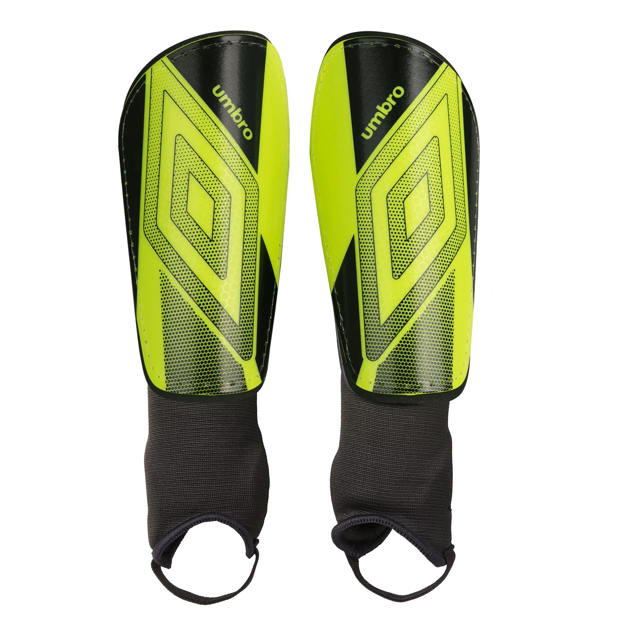 Umbro Ceramica Adult Stirrup Soccer Shin Guards, Bright Yellow