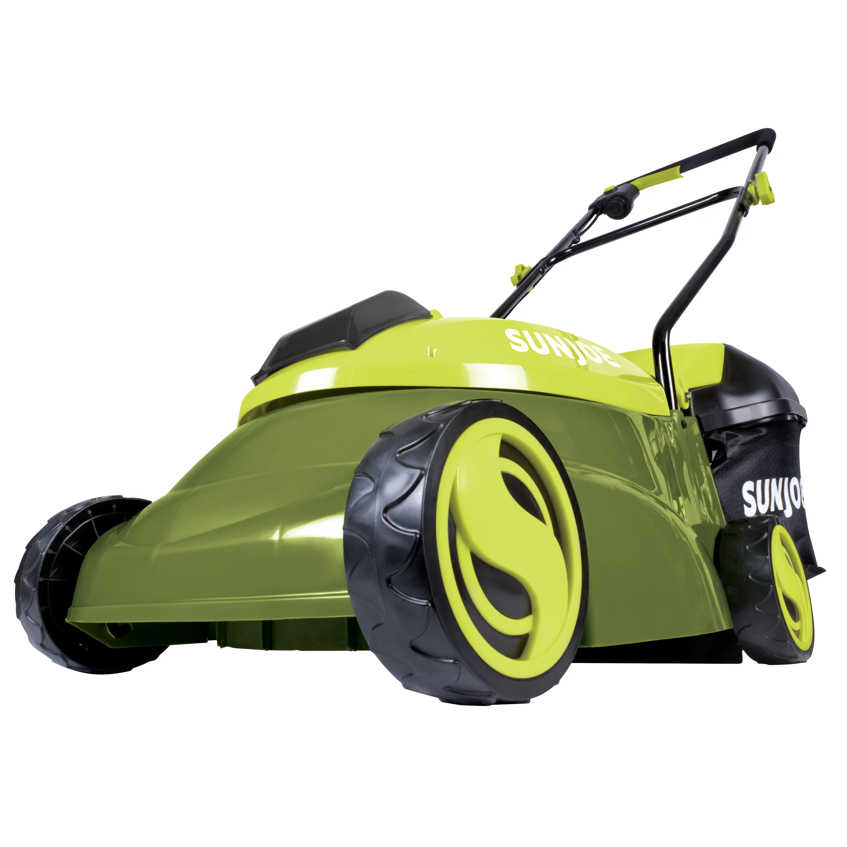 Sun Joe 28V Cordless 14″ Brushless Push Lawn Mower, 3-Position, 4.0-Ah