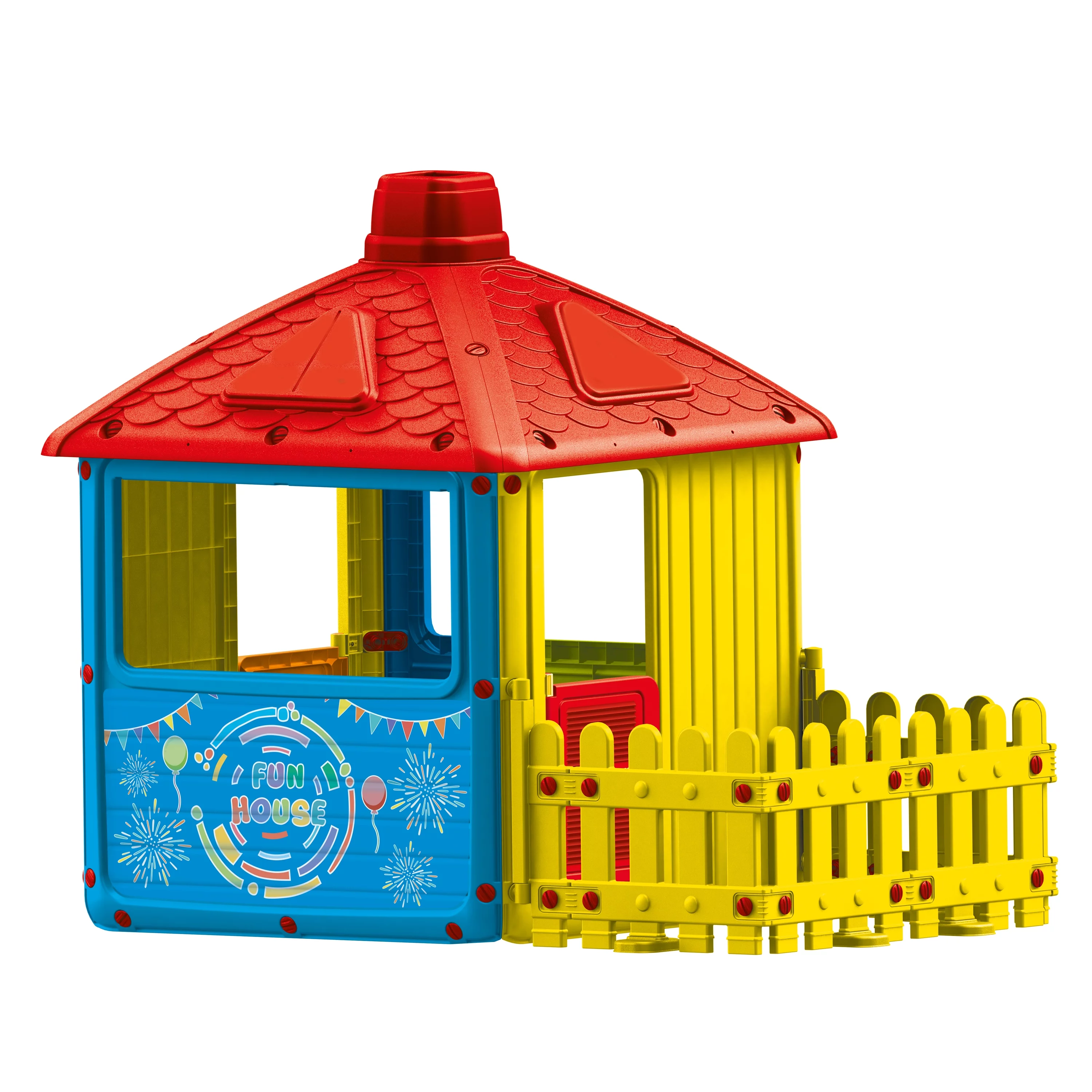 Dolu Toys – My First City Playhouse With Fenced Garden