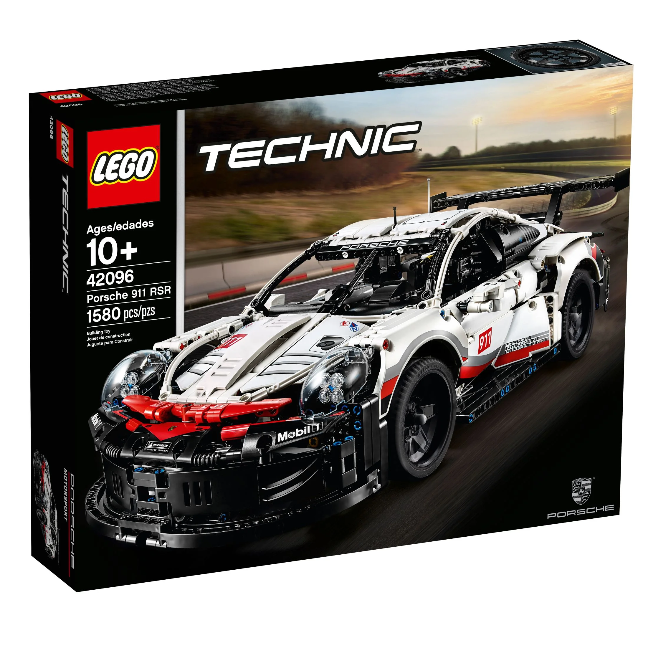 LEGO Technic Porsche 911 RSR Race Car Model Building Kit 42096, Advanced Replica, Exclusive Collectible Set, Gift for Kids, Boys & Girls