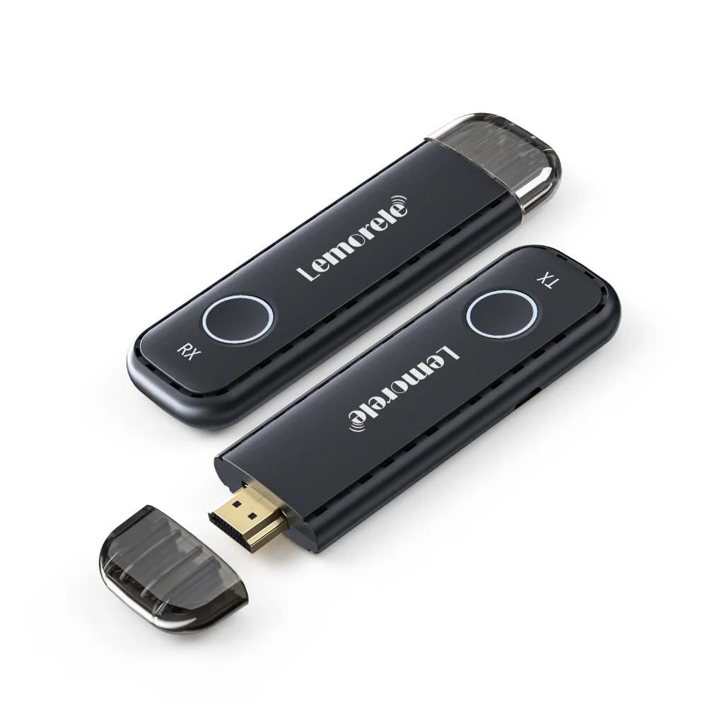 Lemorele Wireless HDMI Transmitter and Receiver Dongle Wireless HDMI Extender Kit for Streaming Video&Audio