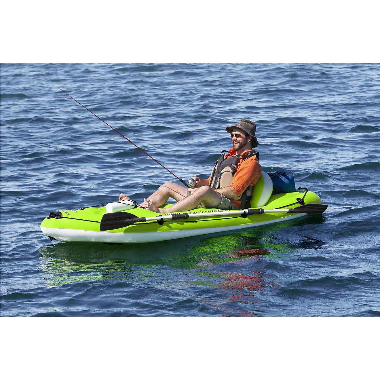 Bestway Hydro-Force Koracle Inflatable Fishing Kayak With Pump And Paddle 65097E