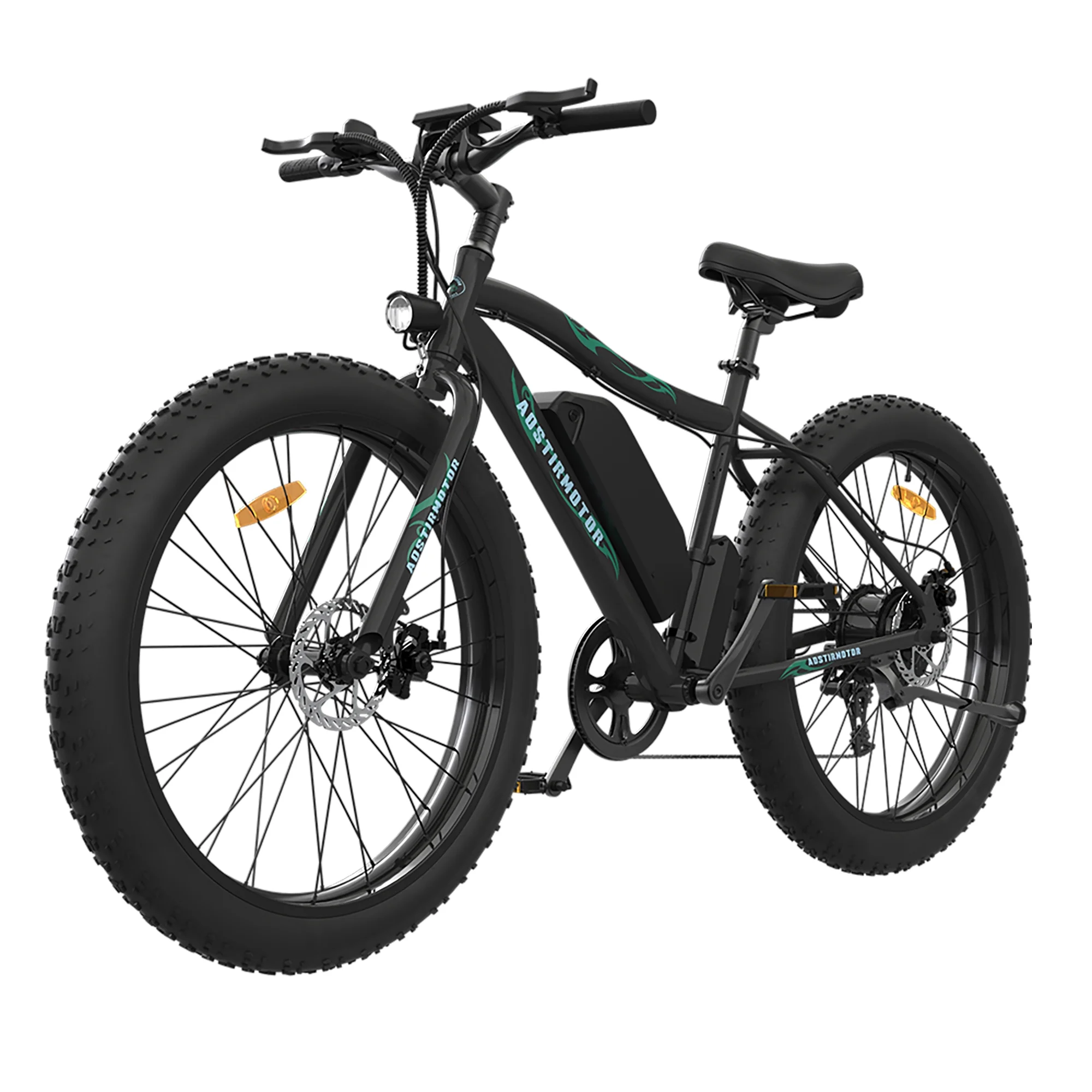 Glavbiku 26″ 750W Electric Bike Fat Tire,Mountain Bike with Removable Lithium Battery for Adults,Black