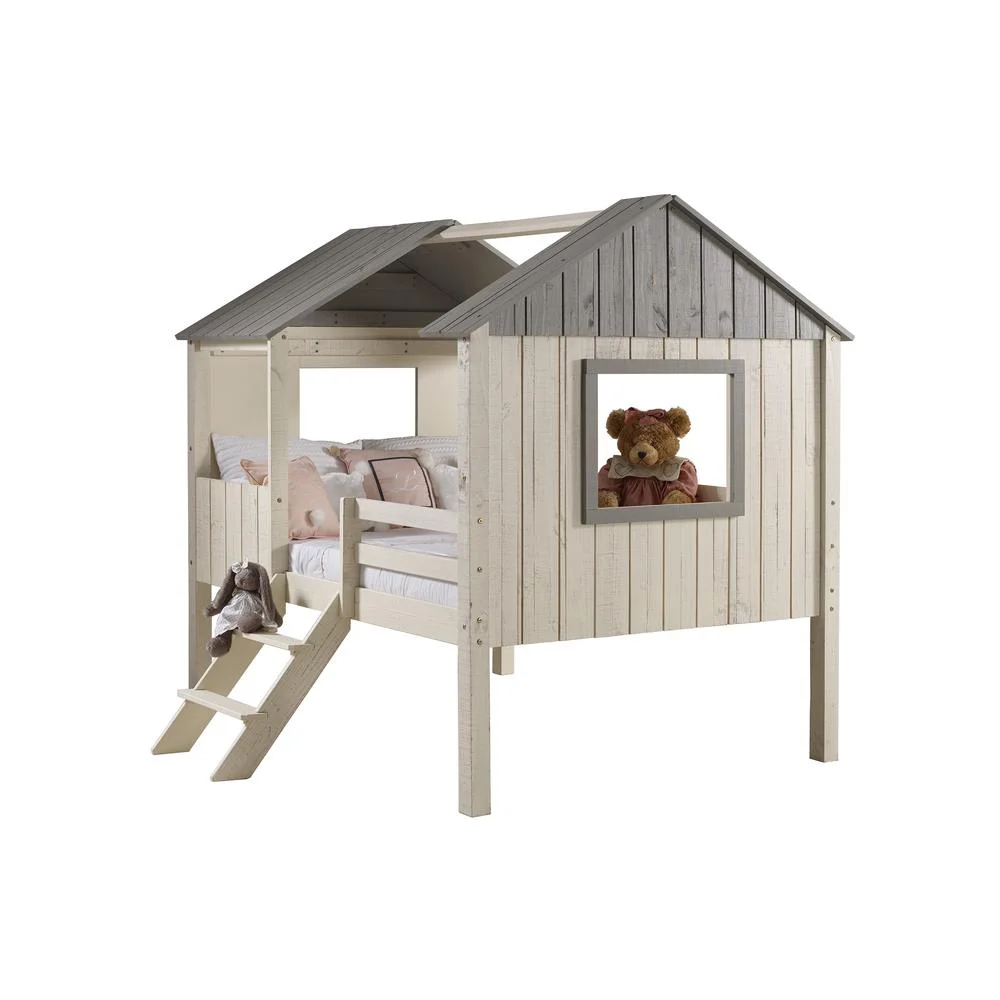 Donco Kids PD-2188FLRSRG Full House Low Loft, Rustic Sand & Grey