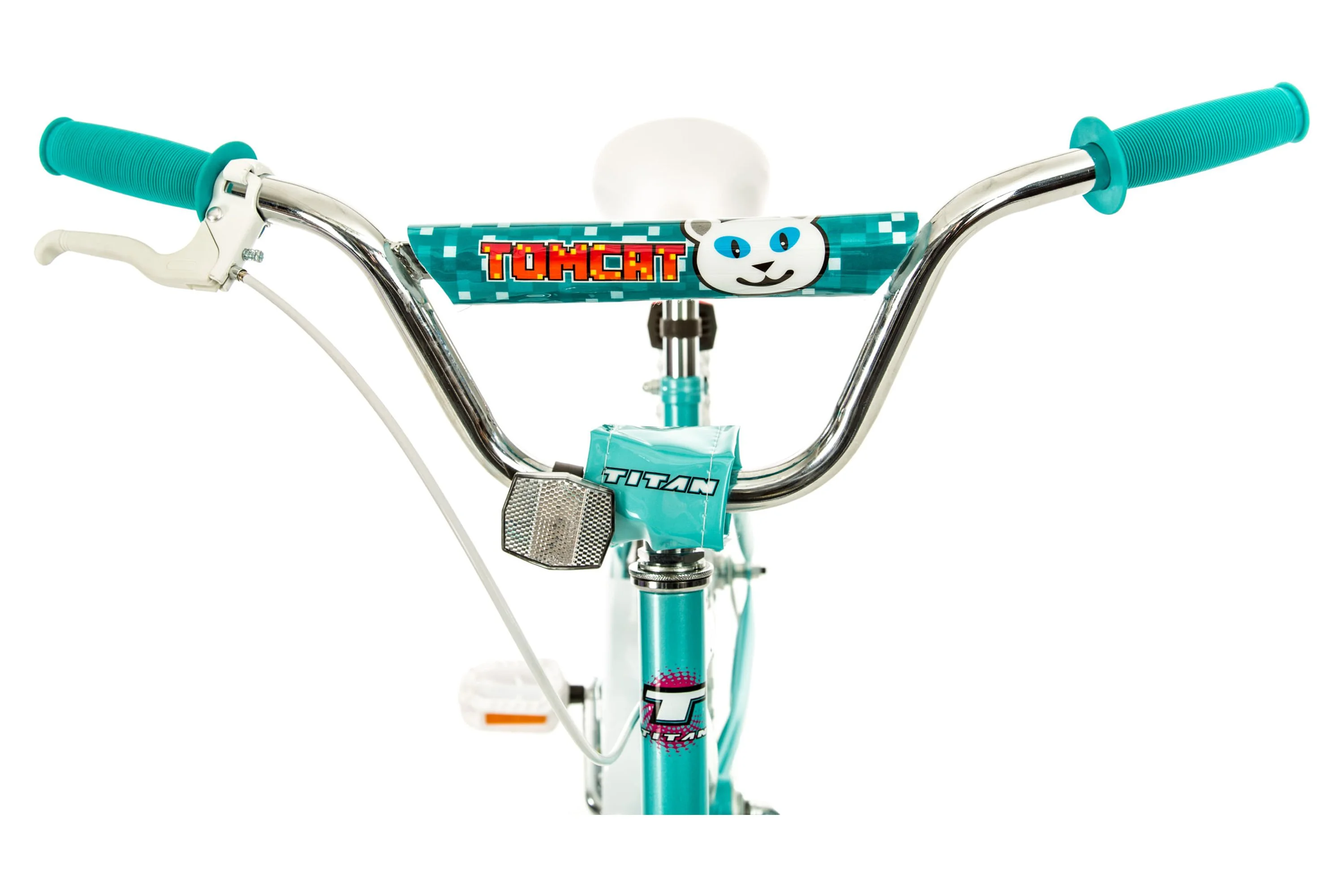 Titan 20 In. Tomcat Girls BMX Bike with Pads, Teal Blue