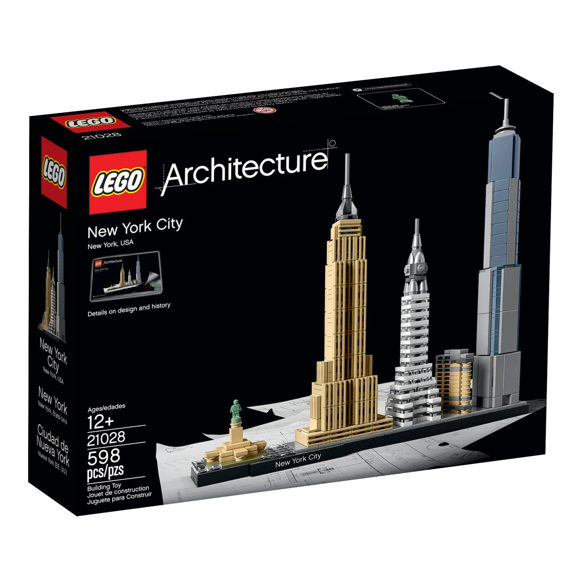 LEGO Architecture New York City Skyline 21028, Collectible Model Kit for Adults to Build, Creative Activity, Home D??cor Gift Idea