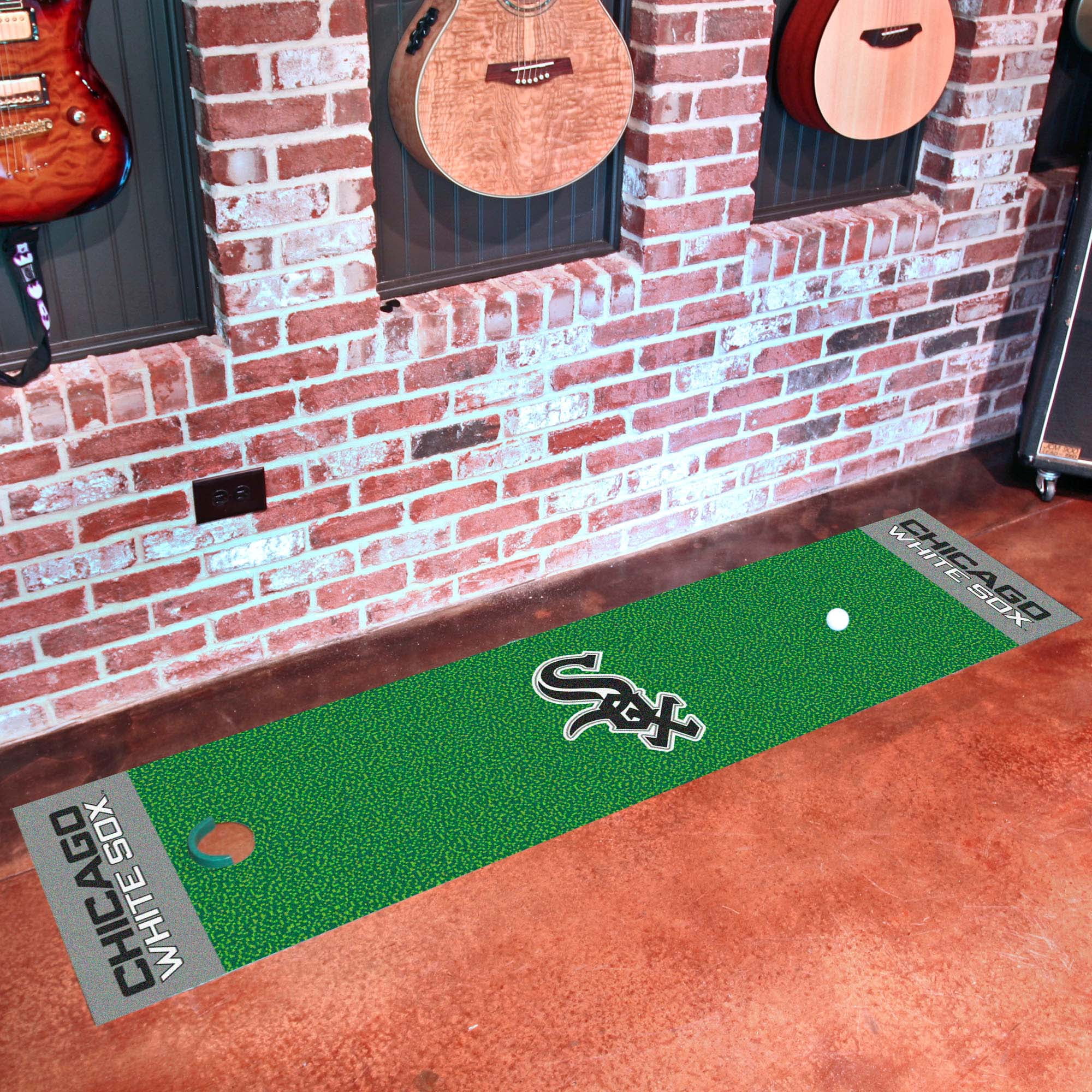 MLB Chicago White Sox Putting Green Mat Golf Accessory