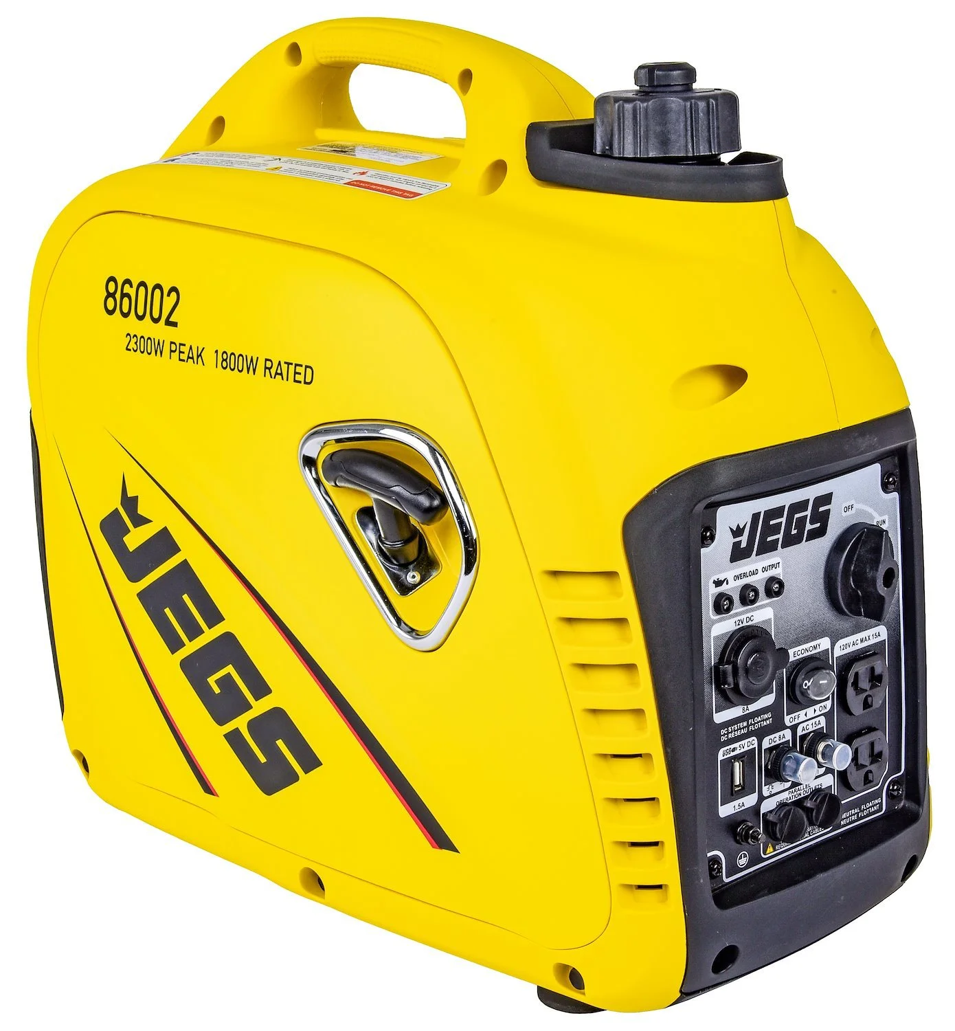 JEGS 86002 Premium Inverter Generator 2 300 Peak Watts 1 800 Running Watts SUPER