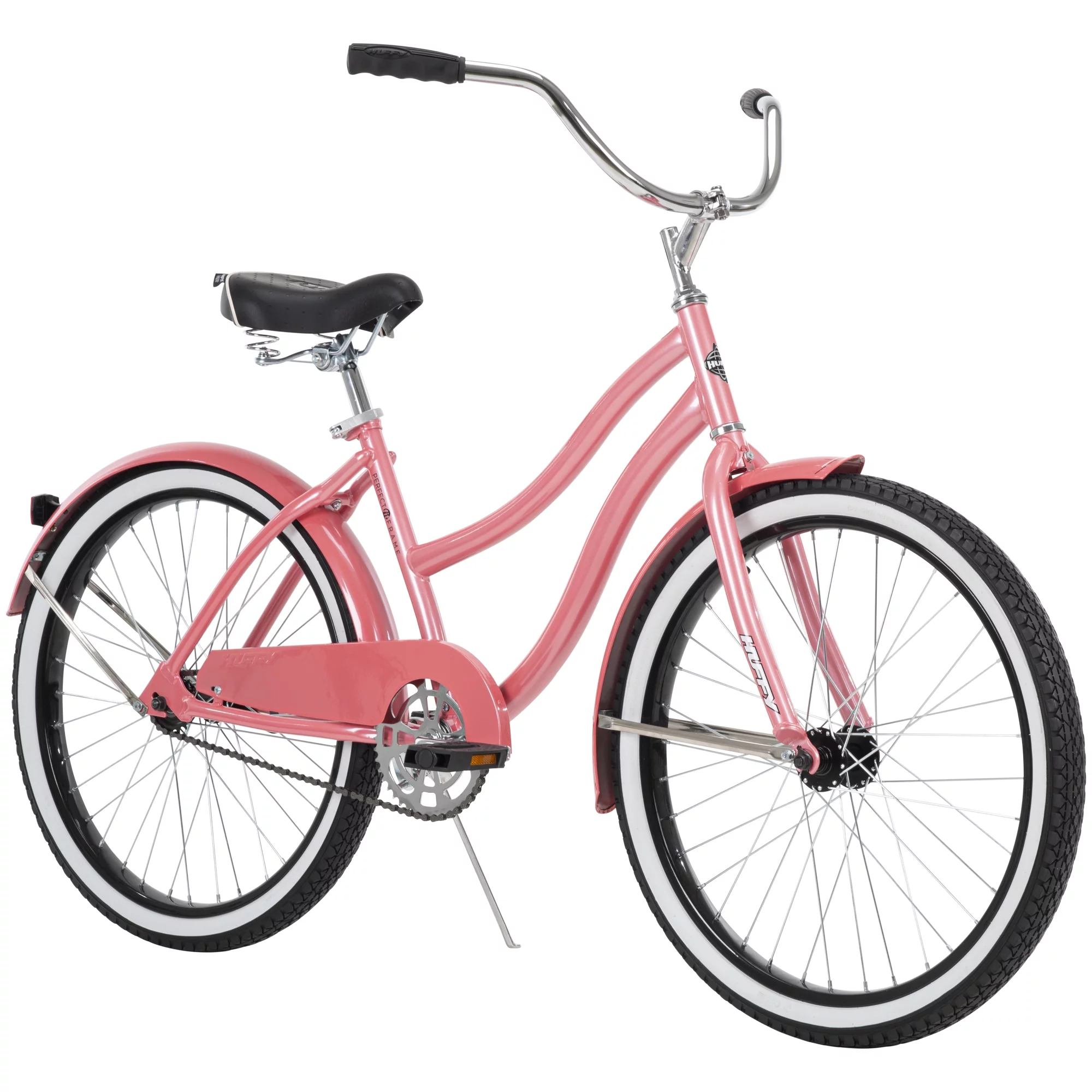 Huffy 24″ Cranbrook Girls’ Cruiser Bike with Perfect Fit Frame, Ages 12+ Years, Periwinkle