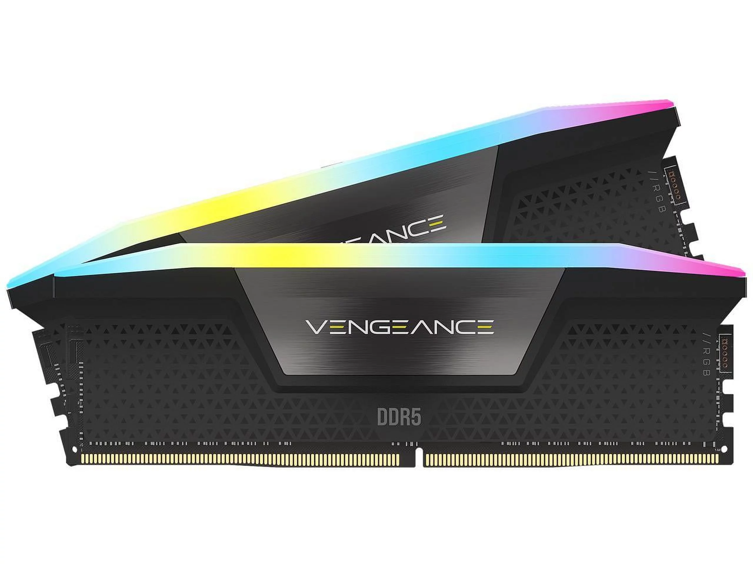 CORSAIR Vengeance RGB 32GB (2 x 16GB) 288-Pin PC RAM DDR5 5200 (PC5 41600) Desktop Memory Model CMH32GX5M2B5200C40