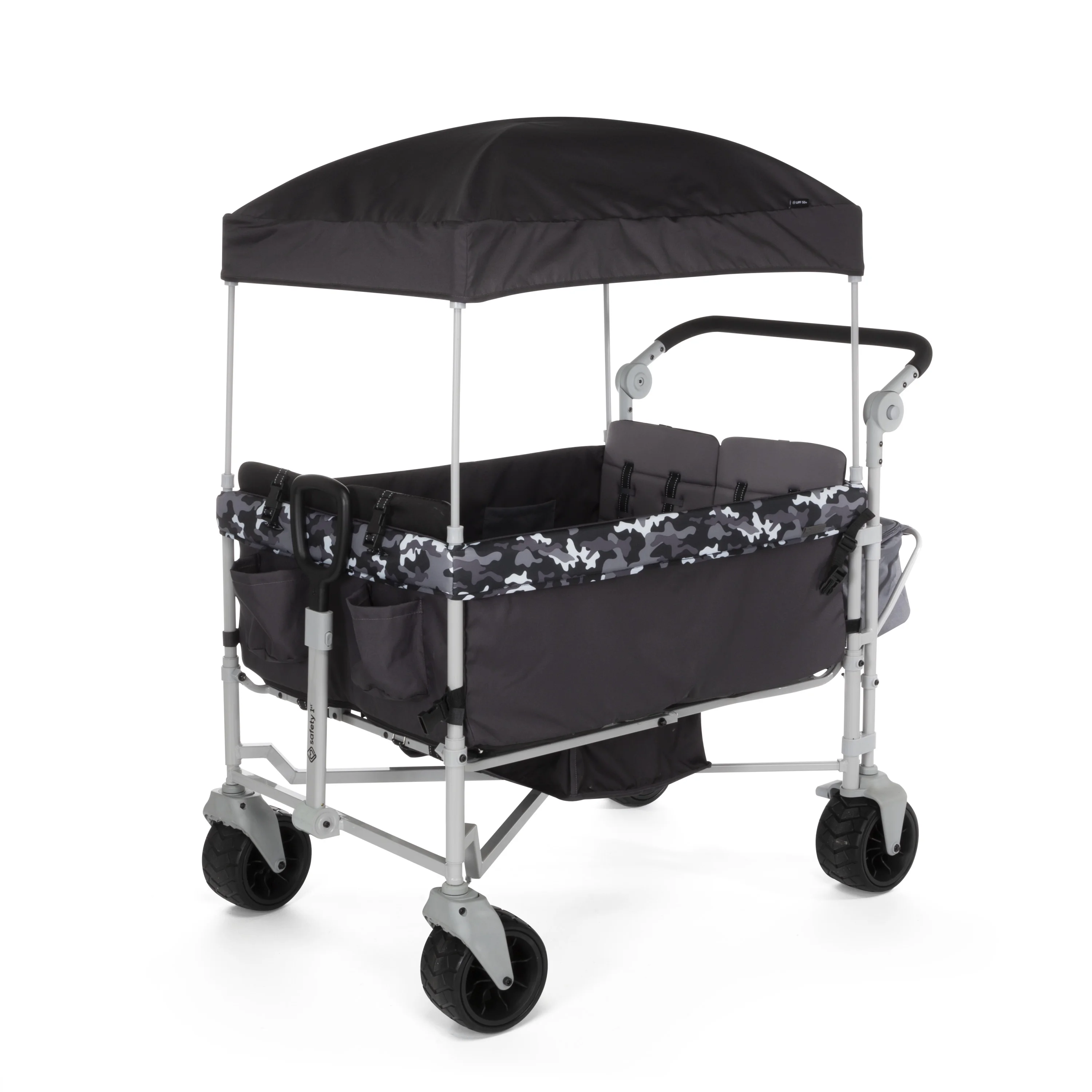 Safety 1 Summit Sprint Quad Wagon Stroller, Charcoal Camo