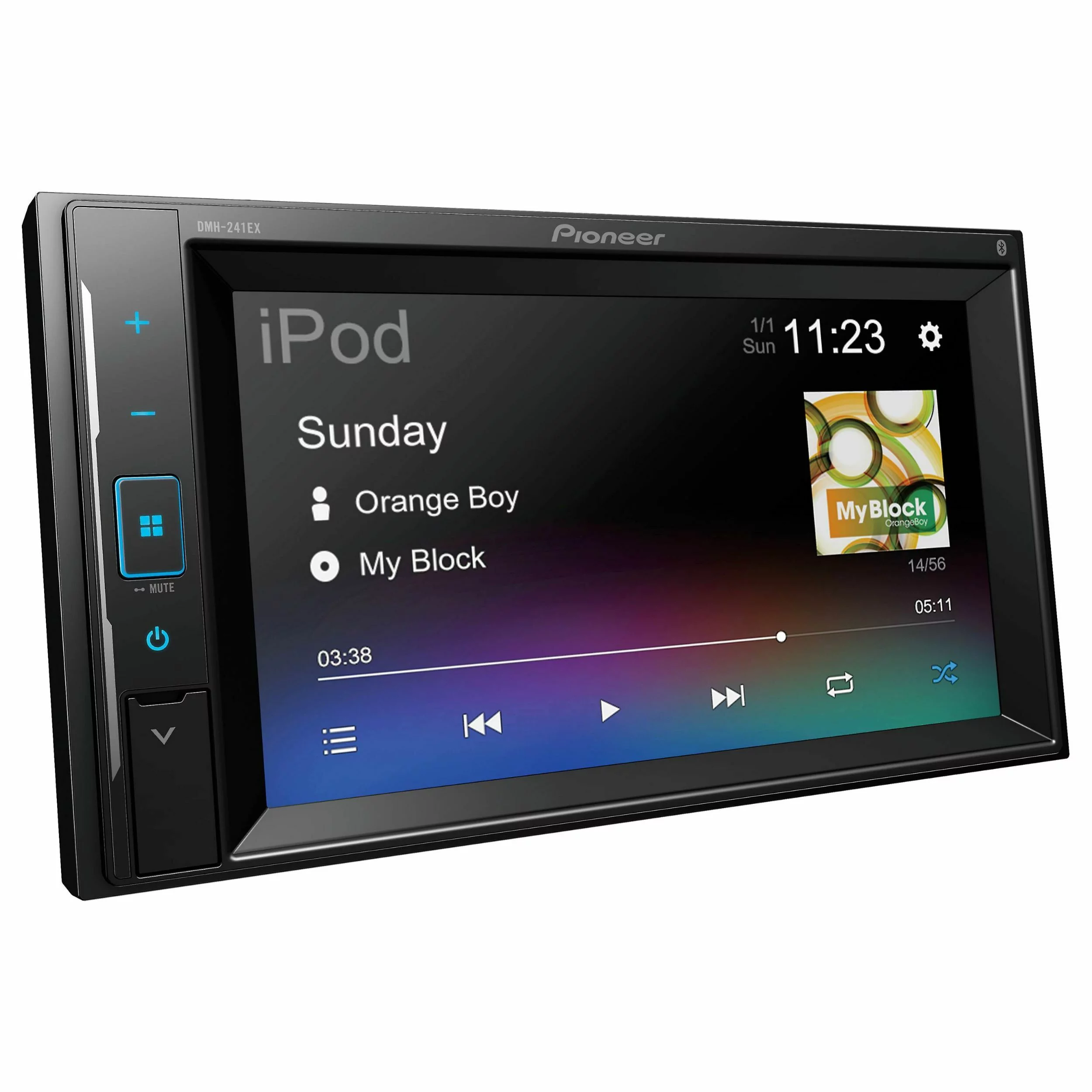 Pioneer DMH-241EX 6.2 inch Touchscreen, Bluetooth Digital Media Receiver – Black