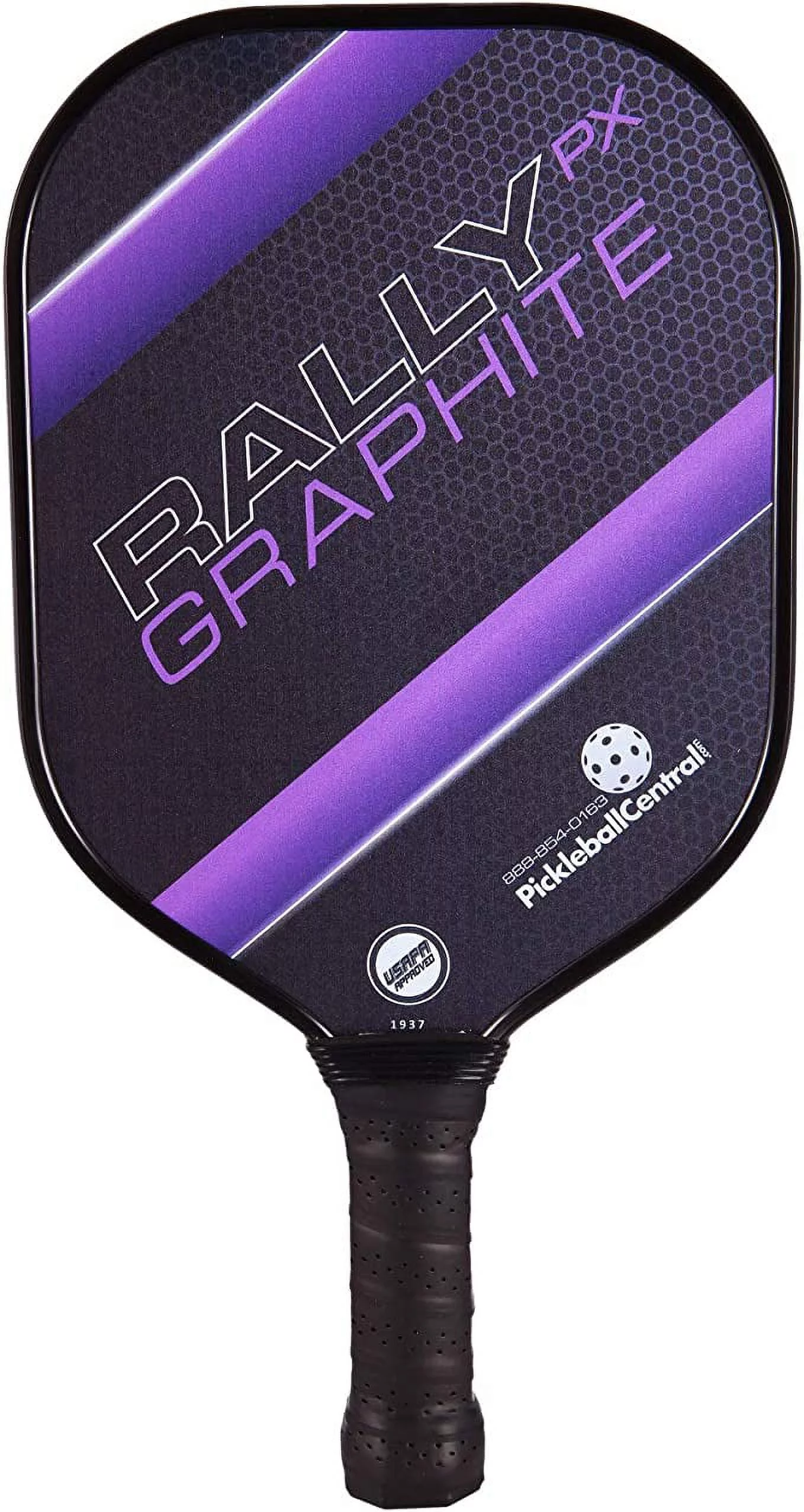 Rally PX Graphite Pickleball Paddle | Composite Honeycomb Core, Graphite Carbon Fiber Face | Standard Grip | Blue