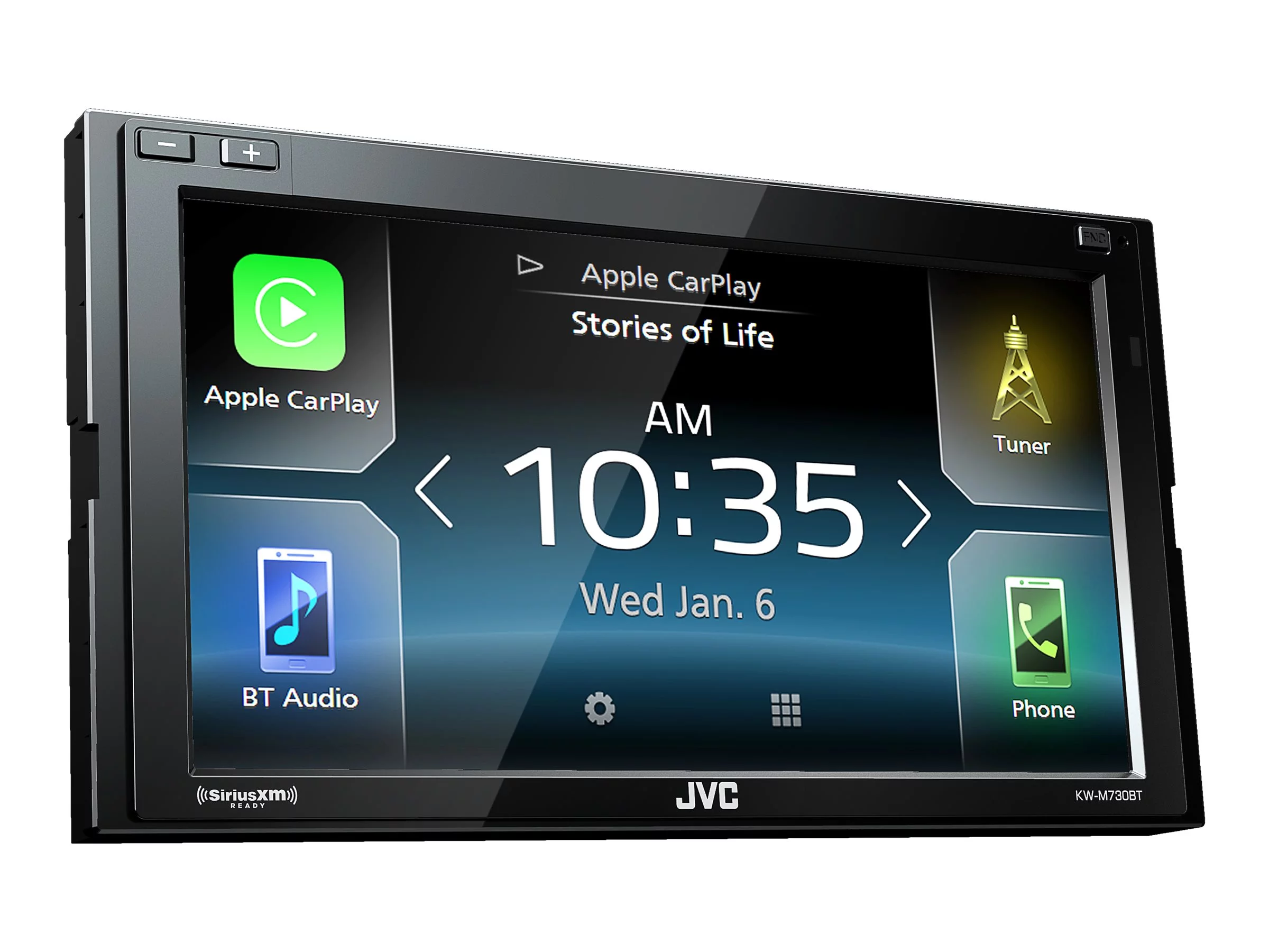 JVC KW-M730BT – Digital receiver – display – 6.8″ – touch screen – in-dash unit – Double-DIN