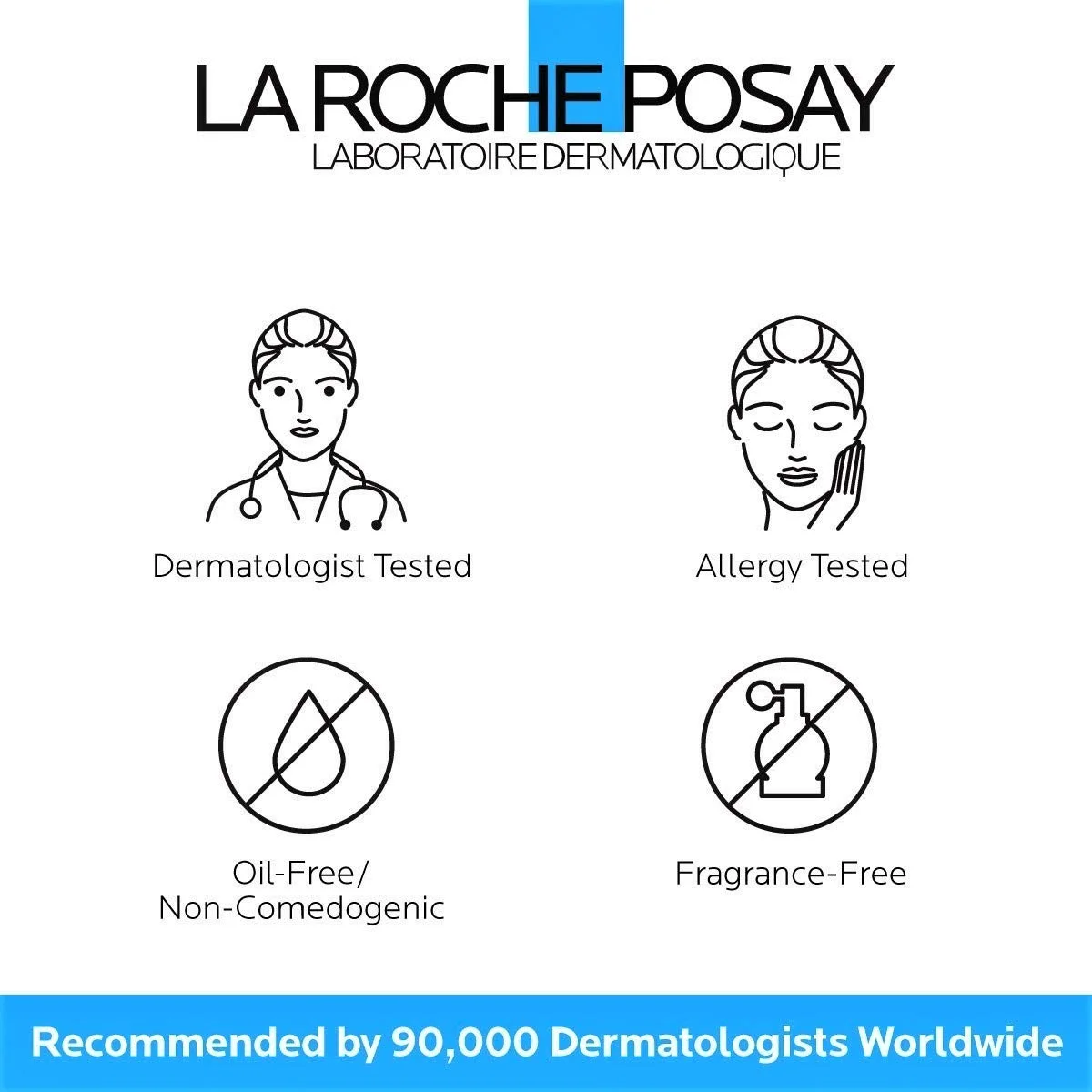 La Roche-Posay Toleriane Hydrating Gentle Cleanser, Face Wash for Normal to Dry Sensitive Skin, Oil-Free