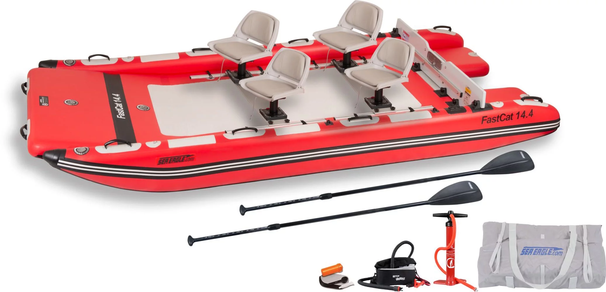 Sea Eagle FastCat14 Catamaran Deluxe Package Inflatable Boat