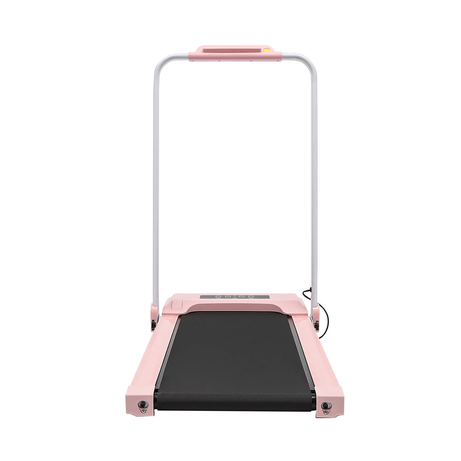 Folding Treadmill Compact W/Remote Control 220 lbs Capacity for Small Space Pink/Black