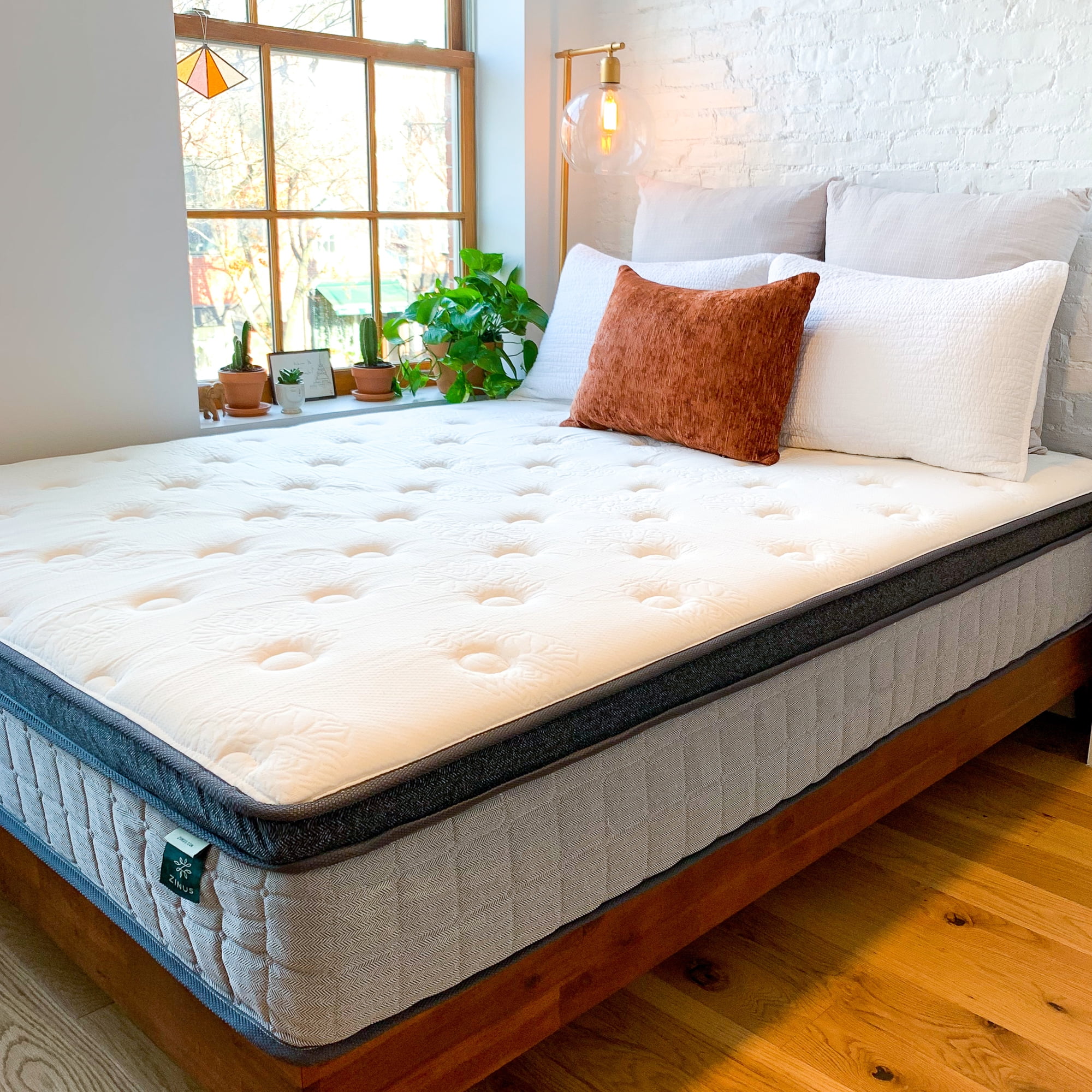 Zinus Comfort Support 12″ Hybrid Mattress, Cooling Gel Memory Foam Pocket Spring, Full