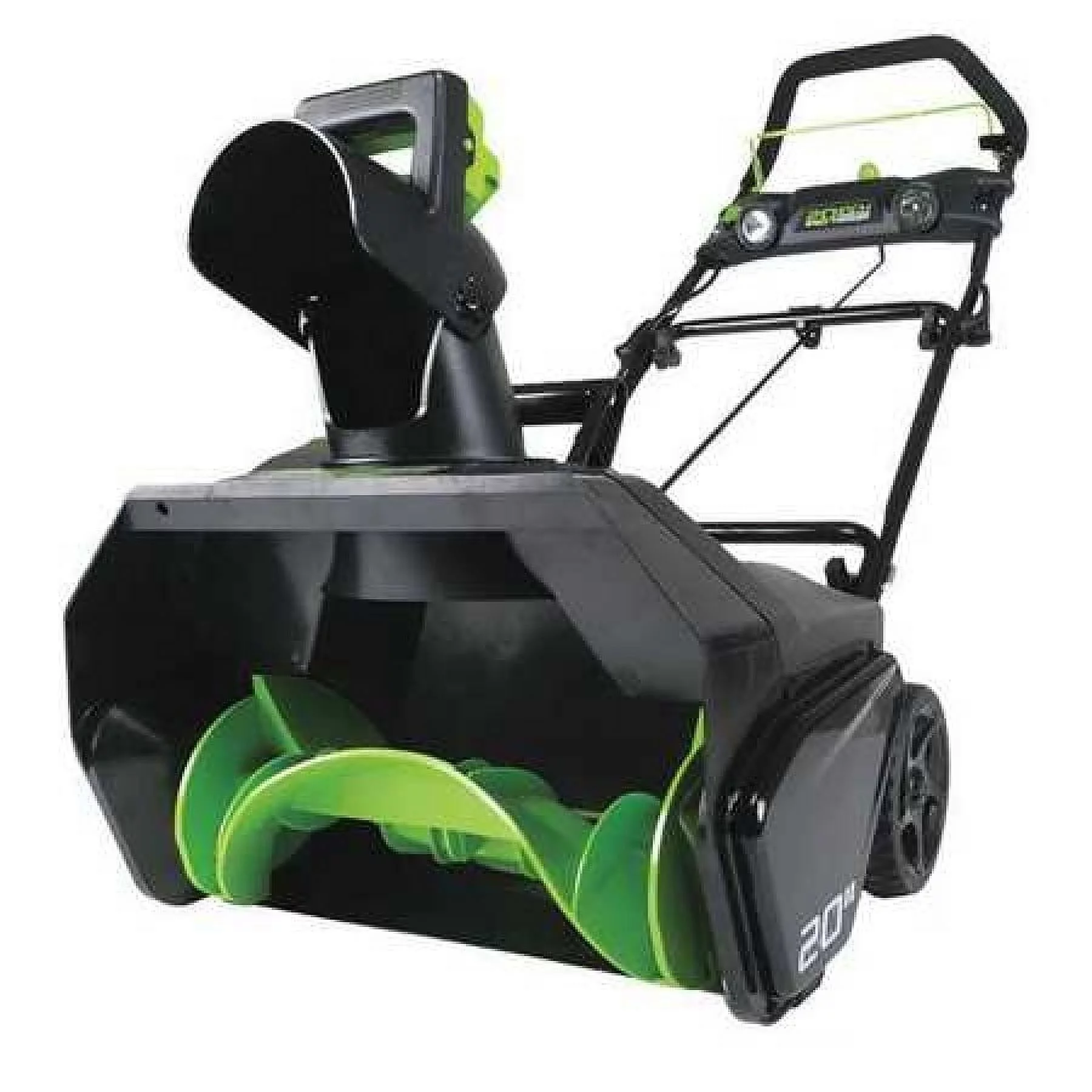 Greenworks Pro 80-Volt 20-inch Brushless Single-Stage Battery Powered Push Snow Blower with 2.0AH Battery and Charger